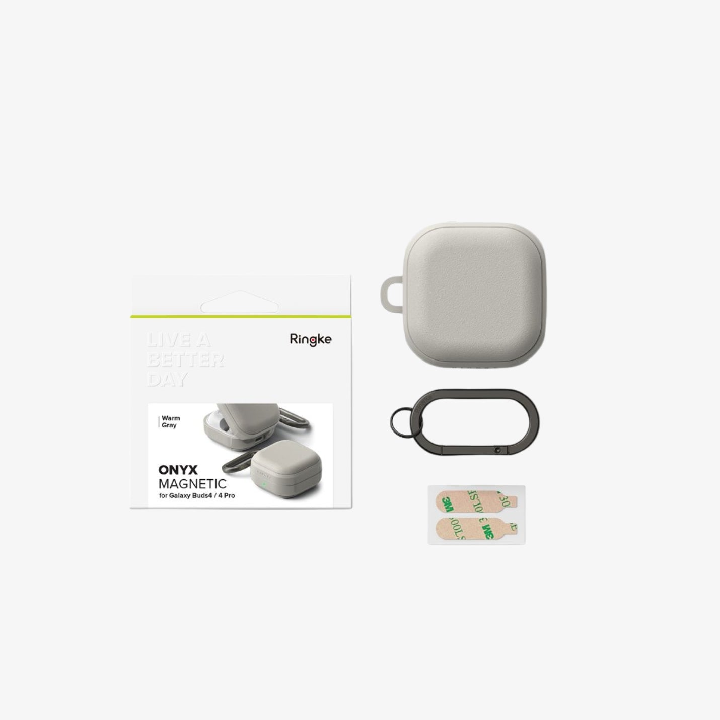 Ringke Onyx MagSafe ქეისი Galaxy Buds 4 Pro სასიამოვნო ტექსტურით