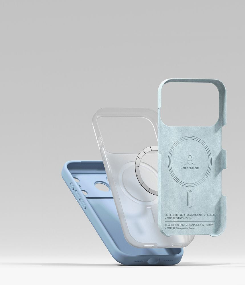 Ringke Silicone ჩასადები iPhone 17 Pro Max ყოველდღიური დაცვისთვის