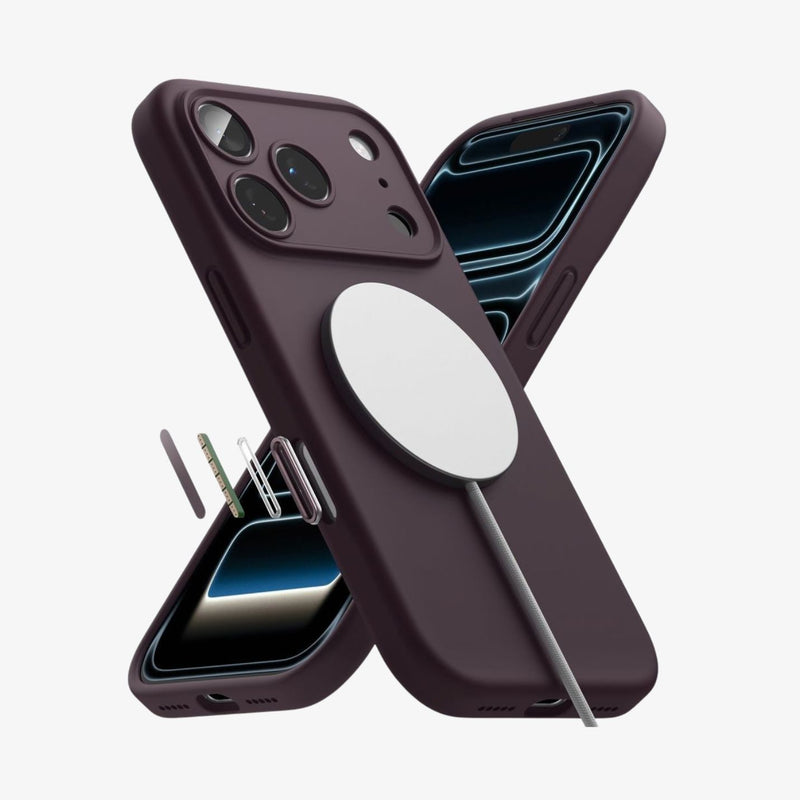 1. iPhone 18 Pro Max სილიკონის ჩასადები Ringke მაგსეიფით