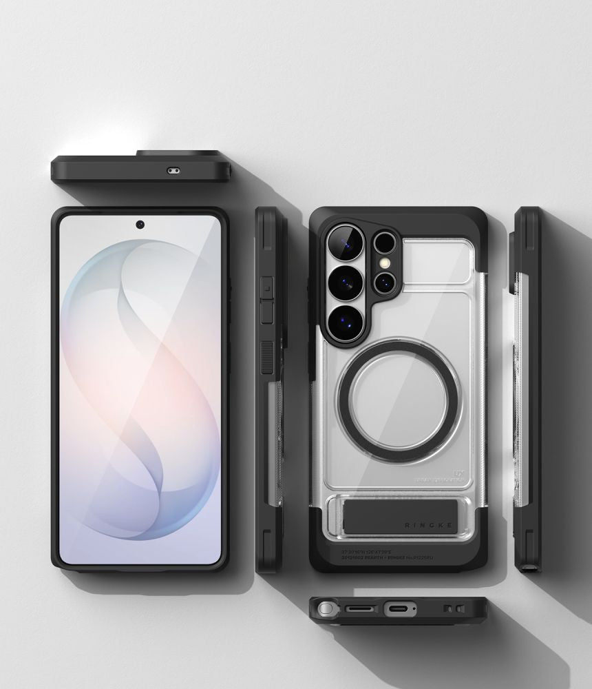 Ringke UX ქეისი Galaxy S26 Ultra სადგამის ფუნქციით