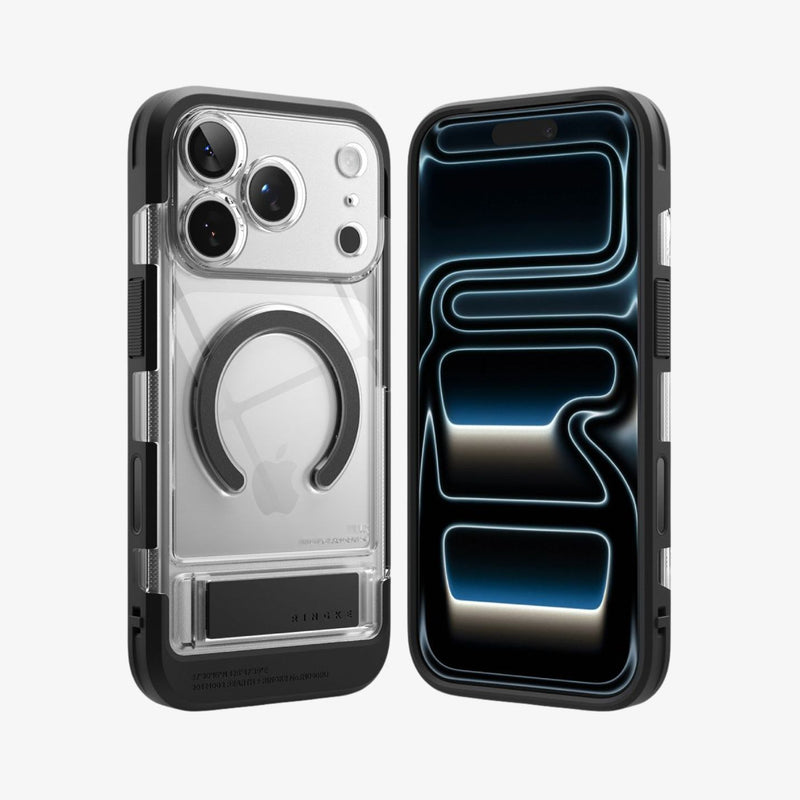 iPhone 17 Pro Max ქეისი Ringke UX ჩაშენებული სადგამით