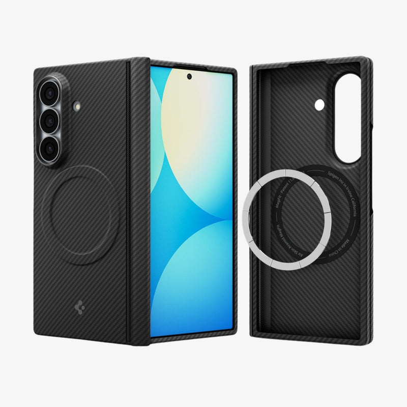 Galaxy Z Fold 8 Ultra ქეისი Spigen AirSkin არამიდის ბოჭკოთი და კარბონის დიზაინით