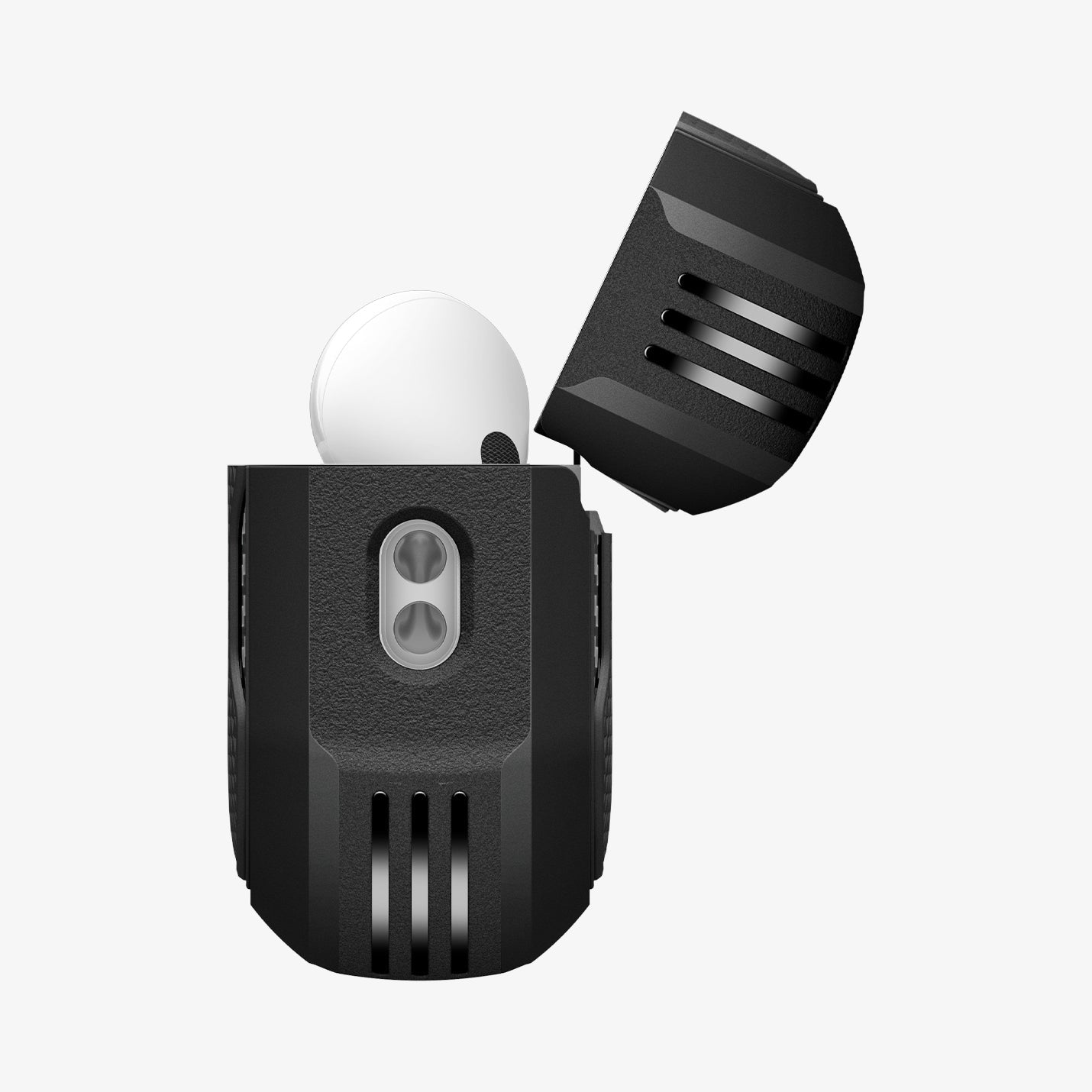 Spigen Core Armor AirPods Pro 3 Case — პრემიუმ კლასის ჩასადები Spigen-ის მყარი მასალით დამზადებული დაცვით.