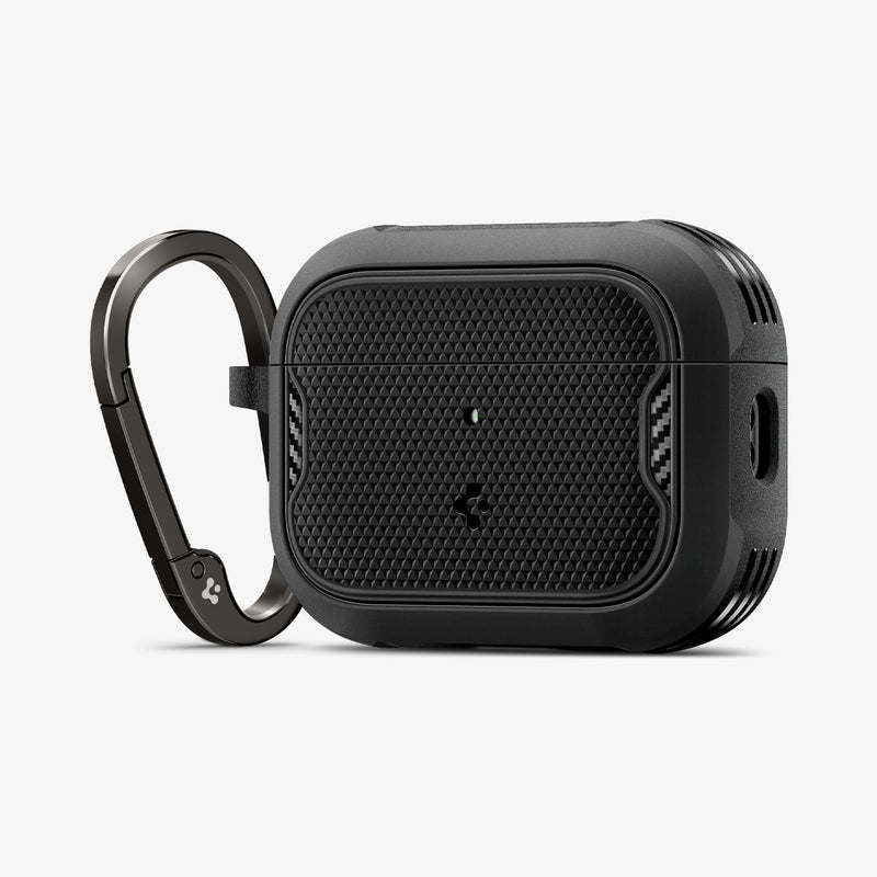 Spigen Core Armor AirPods Pro 3 Case — პრემიუმ კლასის ჩასადები Spigen-ის მყარი მასალით დამზადებული დაცვით.