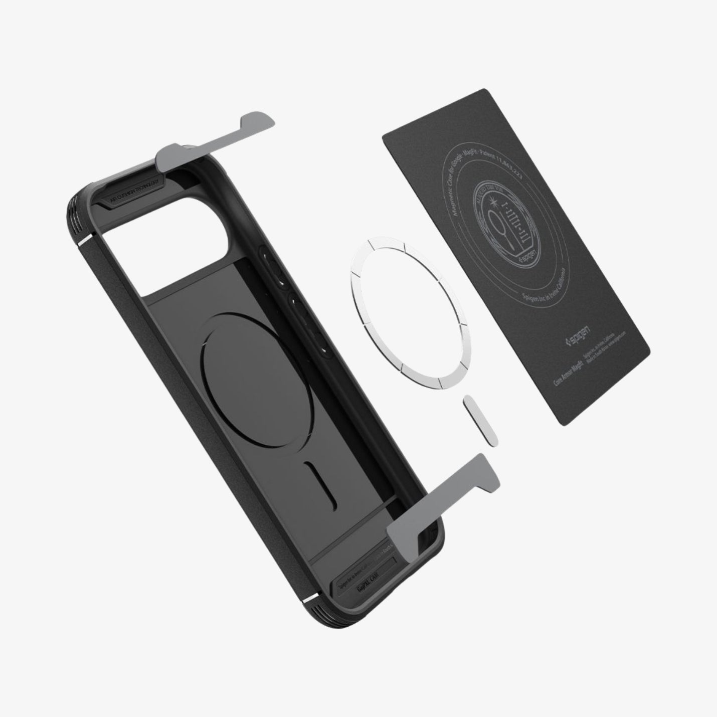 Spigen Core Armor MagFit ჩასადები ქეისი Pixel 10 Pro XL-ისთვის, კომფორტული დიზაინით, დაცვა და magsafe მაგსეიფი აქსესუარების მხარდაჭერით
