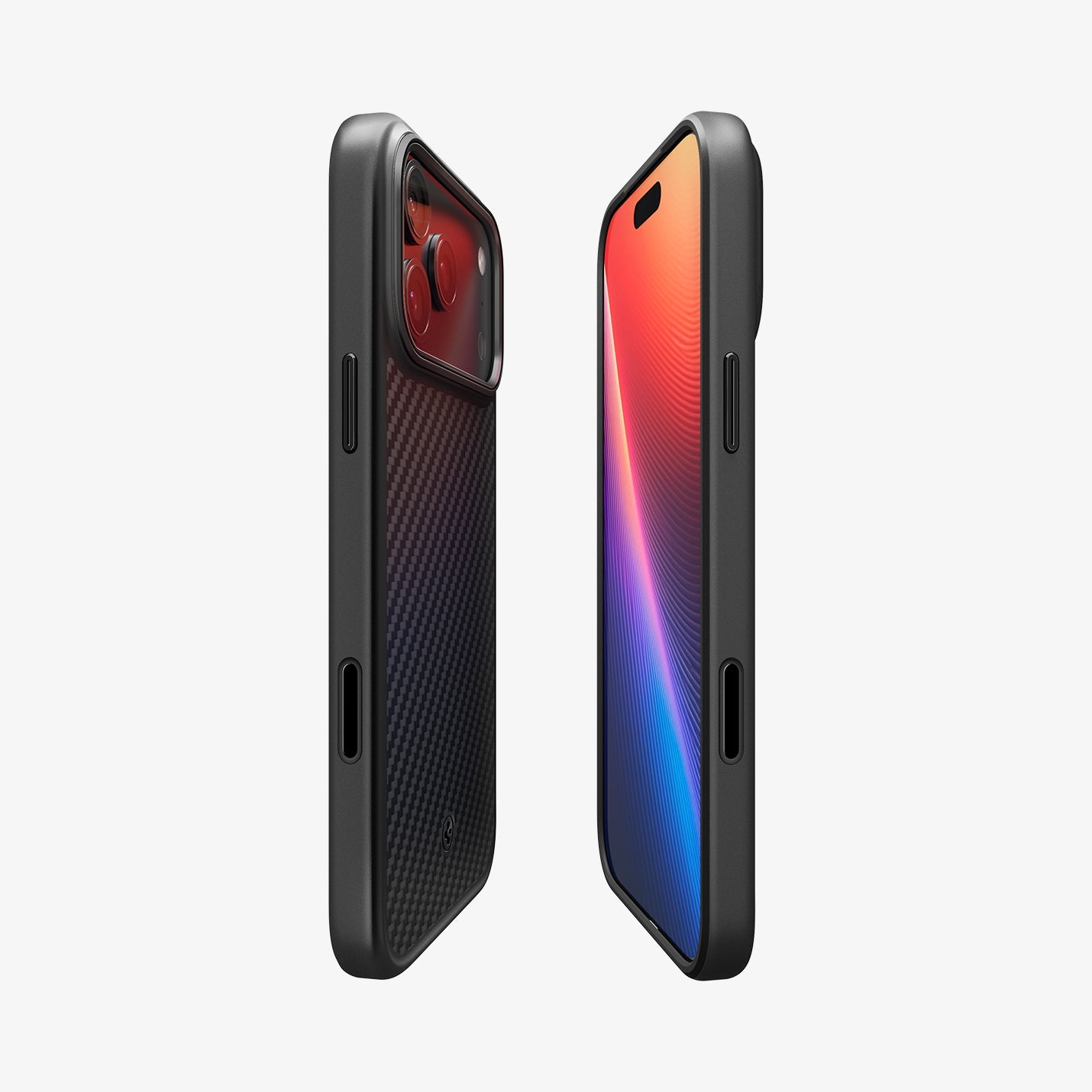 ქეისი Spigen Enzo Aramid "T" MagSafe iPhone 17 Pro Max – პრემიუმ ხარისხის, დაცვაზე ორიენტირებული ჩასადები სამხედრო ხარისხის არამიდის ბოჭკოთი და კამერის ღილაკის დაცვით.