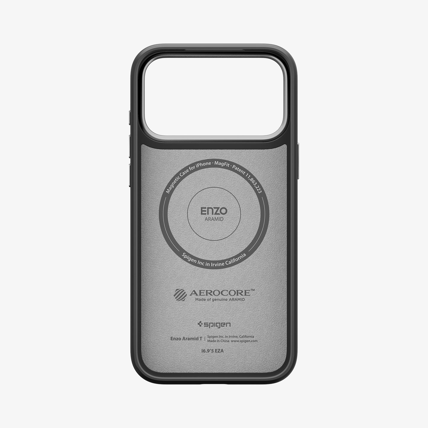iPhone 18 Pro არამიდის ჩასადები Spigen Enzo Aramid T საიმედო დაცვით