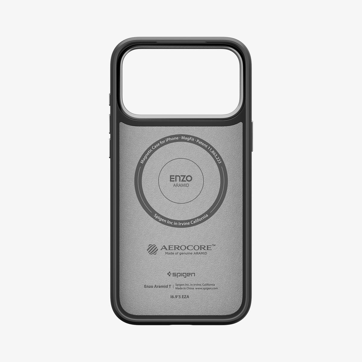iPhone 18 Pro Max არამიდის ჩასადები Spigen Enzo Aramid T საიმედო დაცვით