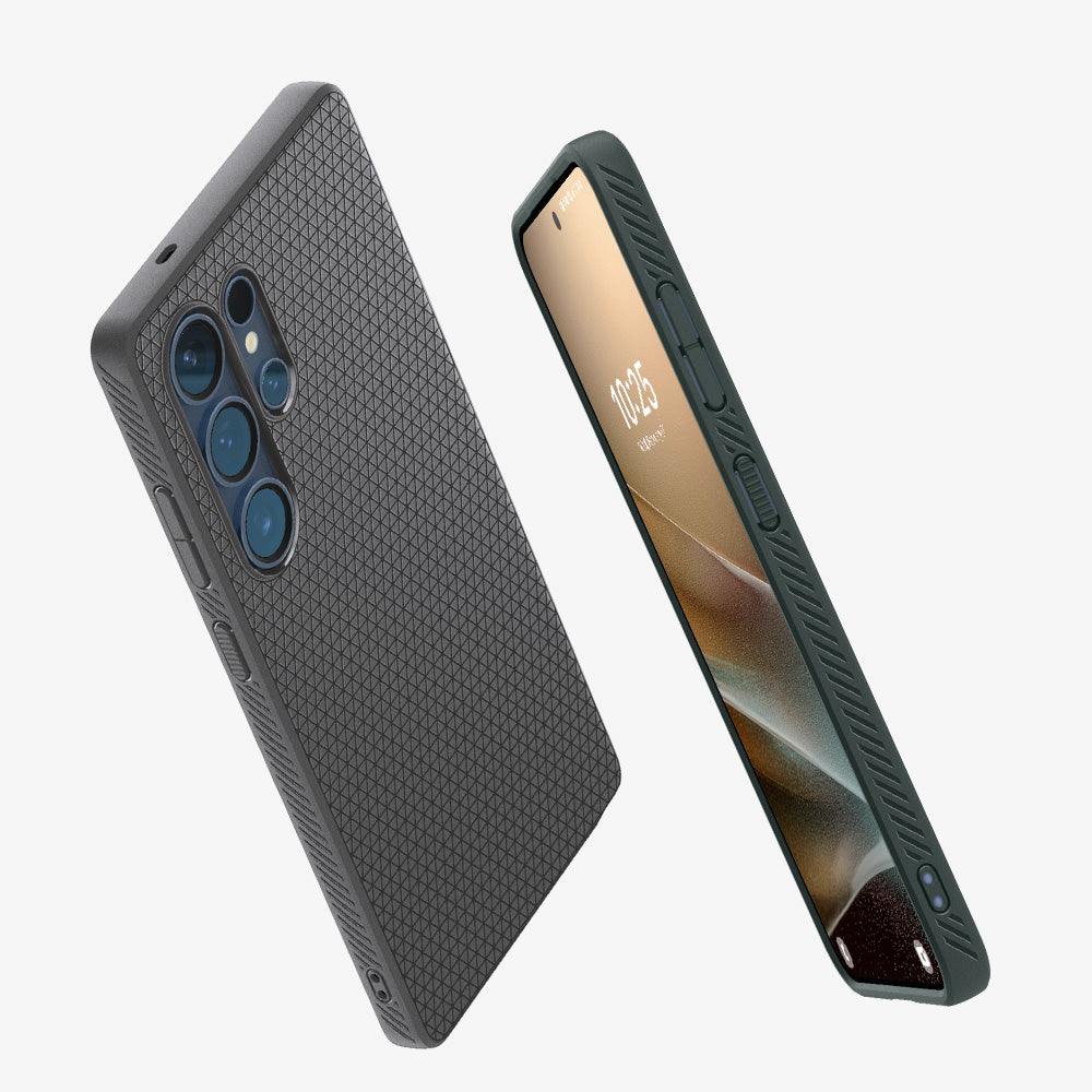 Galaxy S25 Utra ქეისი, ჩასადები სამსუნგ ს25 ულტრასთვის, Spigen Accessories For Galaxy S Liquid Air, Galaxy S25 Ultra Case, თხელი ვიზუალის, პრემიუმ მასალებით დამზადებული
