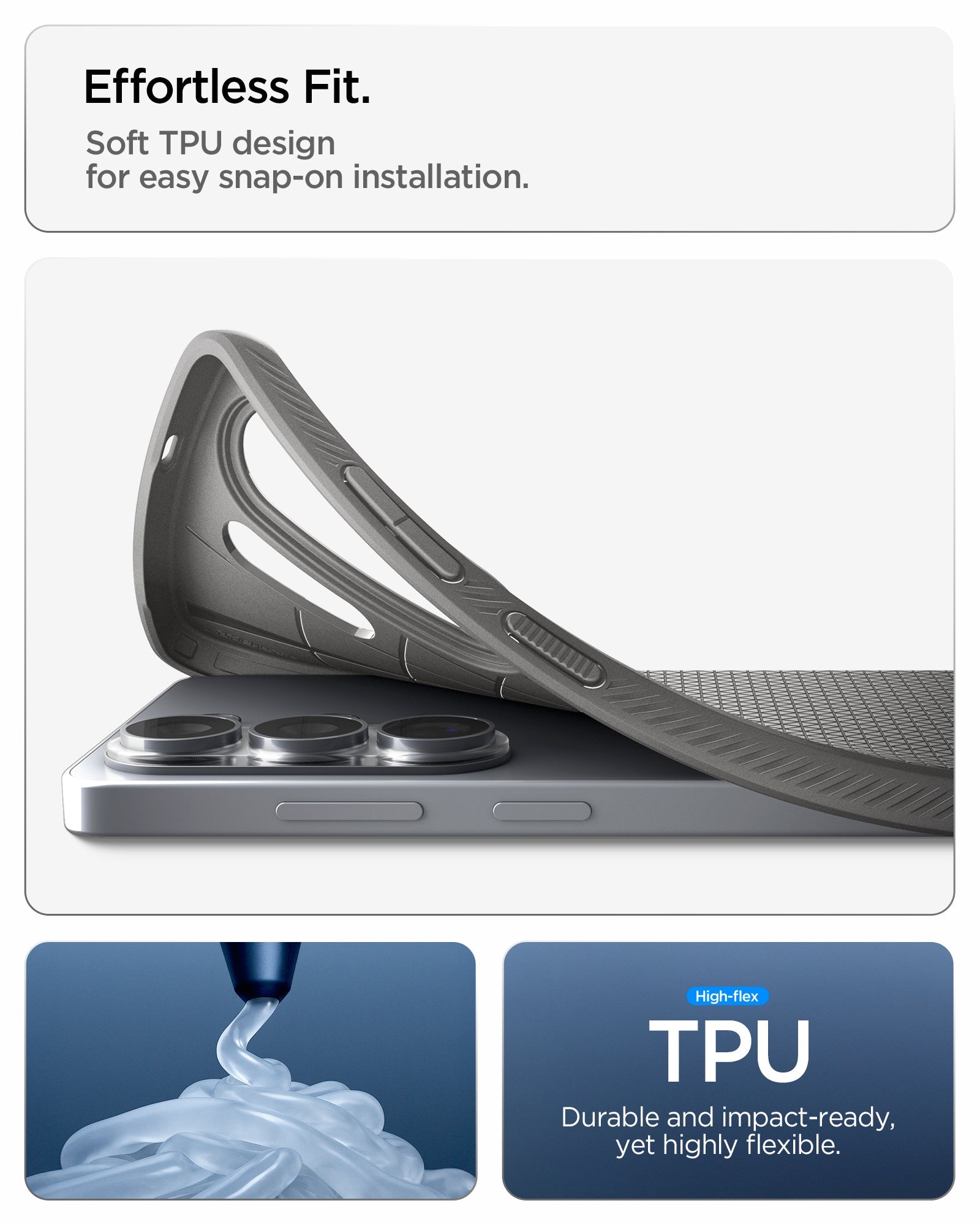 Spigen Liquid Air ქეისი სასიამოვნო ტექსტურით და დაცვით