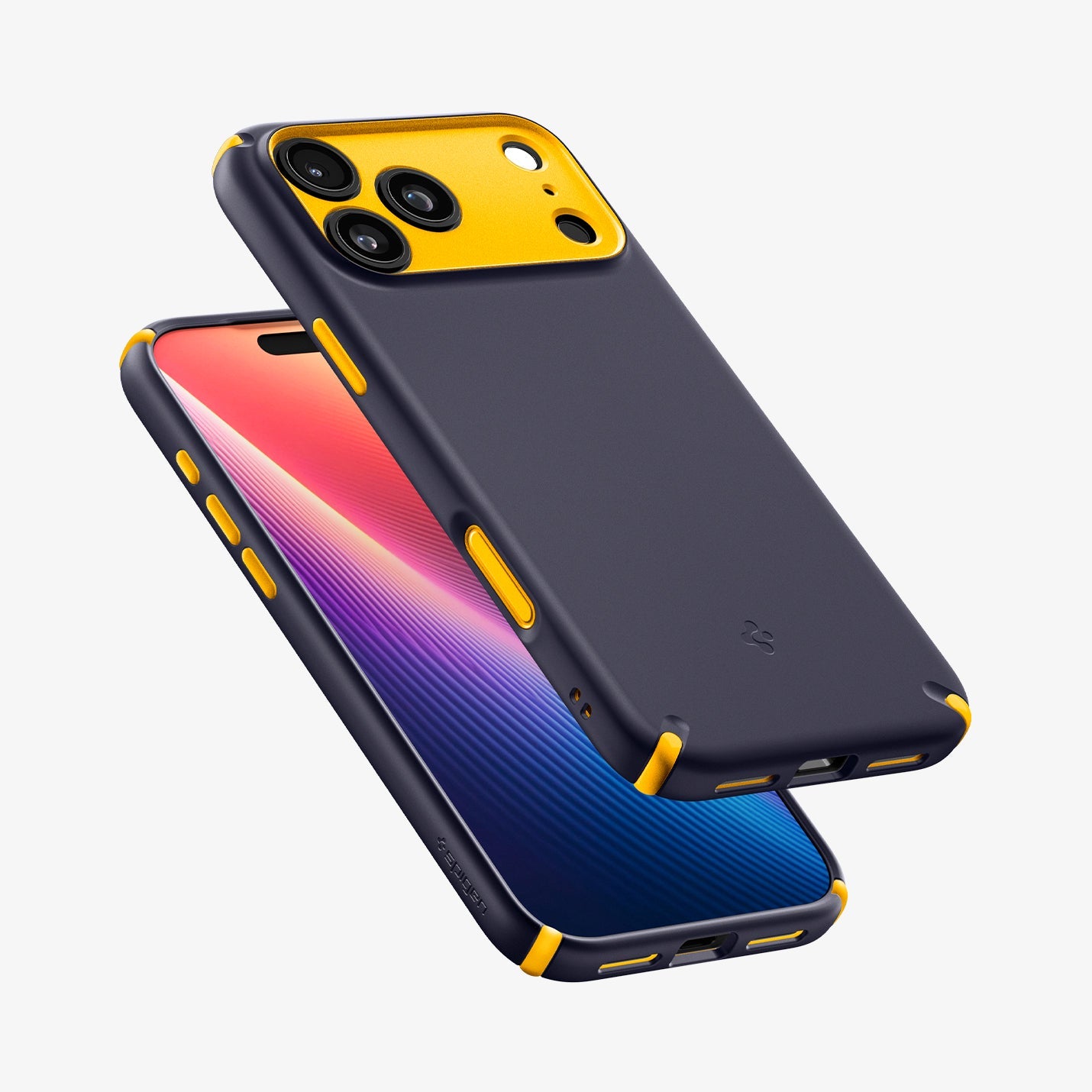 Spigen სილიკონის ქეისი MagSafe ფუნქციით და კამერის ღილაკის დაცვით – პრემიუმ ჩასადები iPhone 17 Pro Max-სთვის.