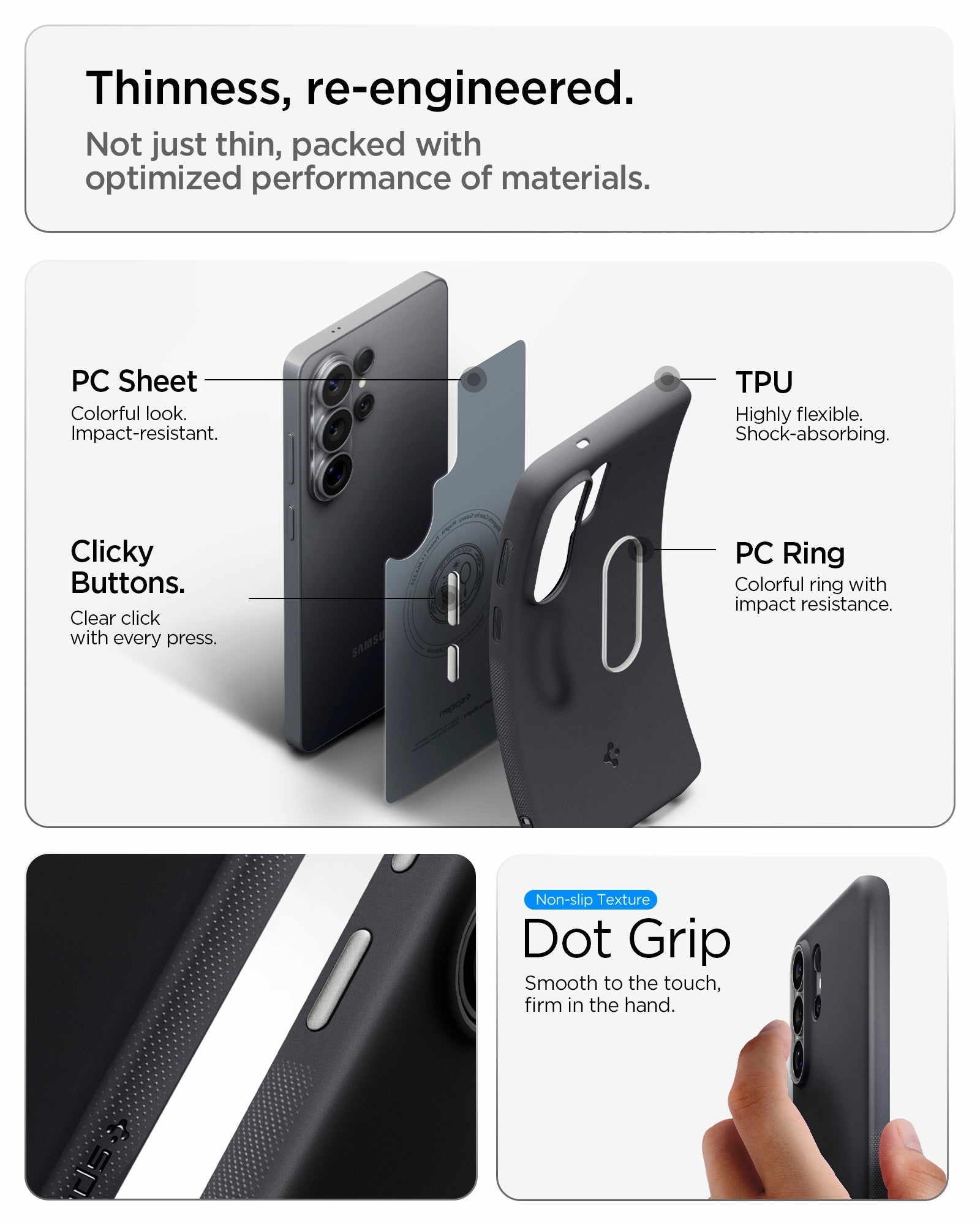 Spigen Nano PoP ქეისი Galaxy S26 Ultra MagSafe მხარდაჭერით