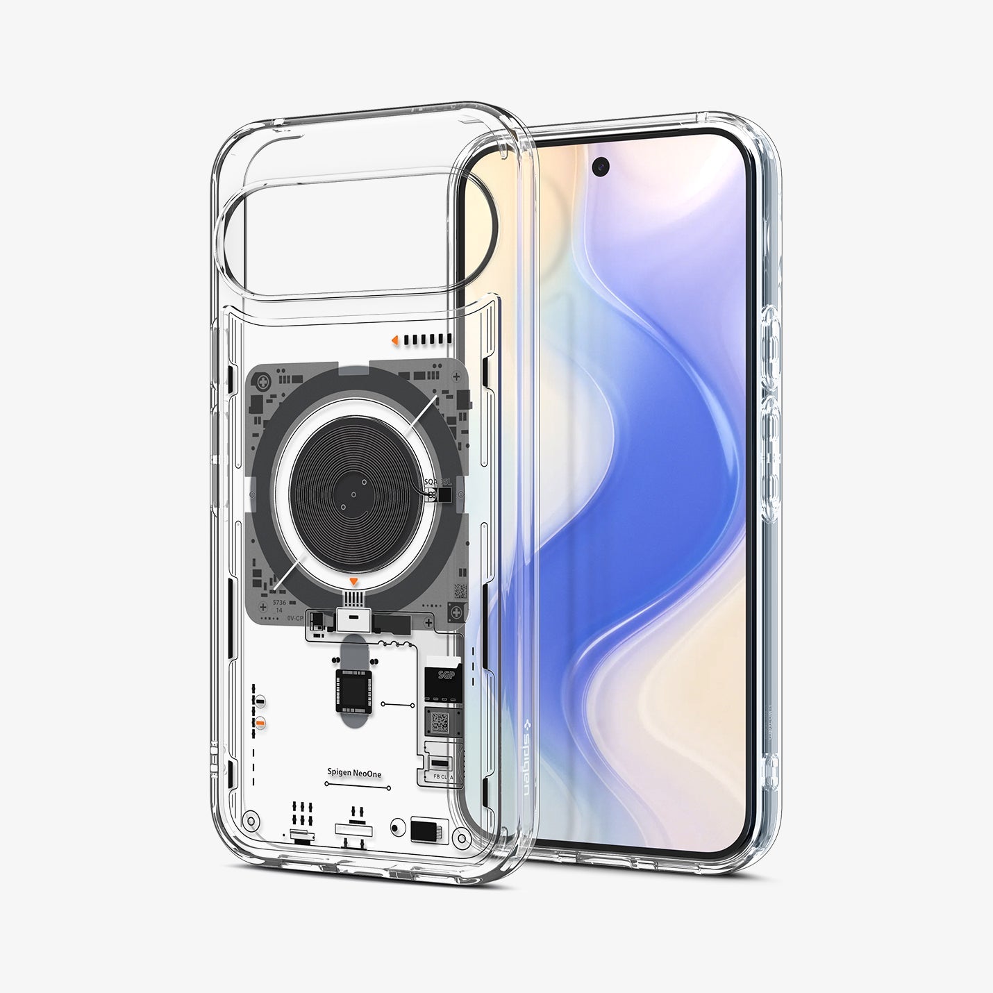 გამჭვირვალე და მაღალი ხარისხის Spigen-ის ქეისი Pixel 10 Pro -სთვის – განსხვავებული ვიზუალი, პრემიუმ ჩასადები Magfit დიზაინით, რომელიც სრულად თავსებადია მაგსეიფი (MagSafe) და Qi2 ტექნოლოგიებთან. Clear and premium quality Pixel 10 Pro case – unique visual, durable Magfit cover compatible with MagSafe and Qi2 for reliable protection and elegant style.