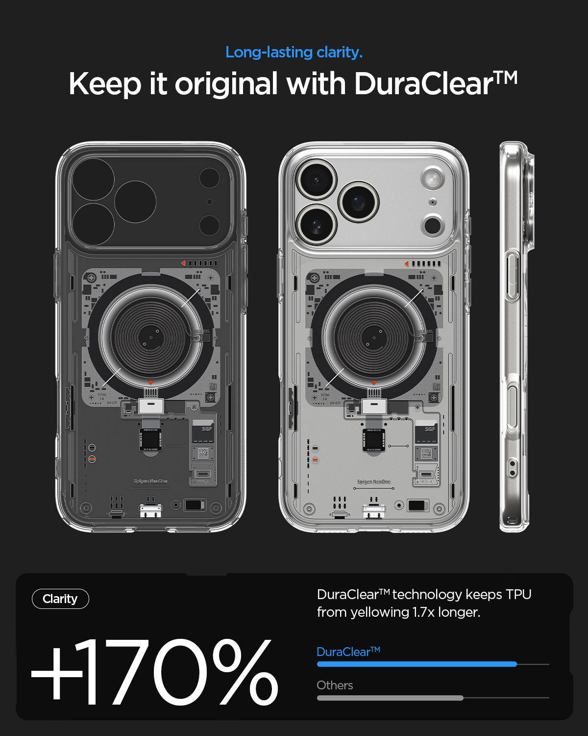 ქეისი Spigen Neo One With MagSafe iPhone 17 Pro Max – პრემიუმ ხარისხის ჩასადები, განსხვავებული დიზაინით და კამერის ღილაკის დაცვით.