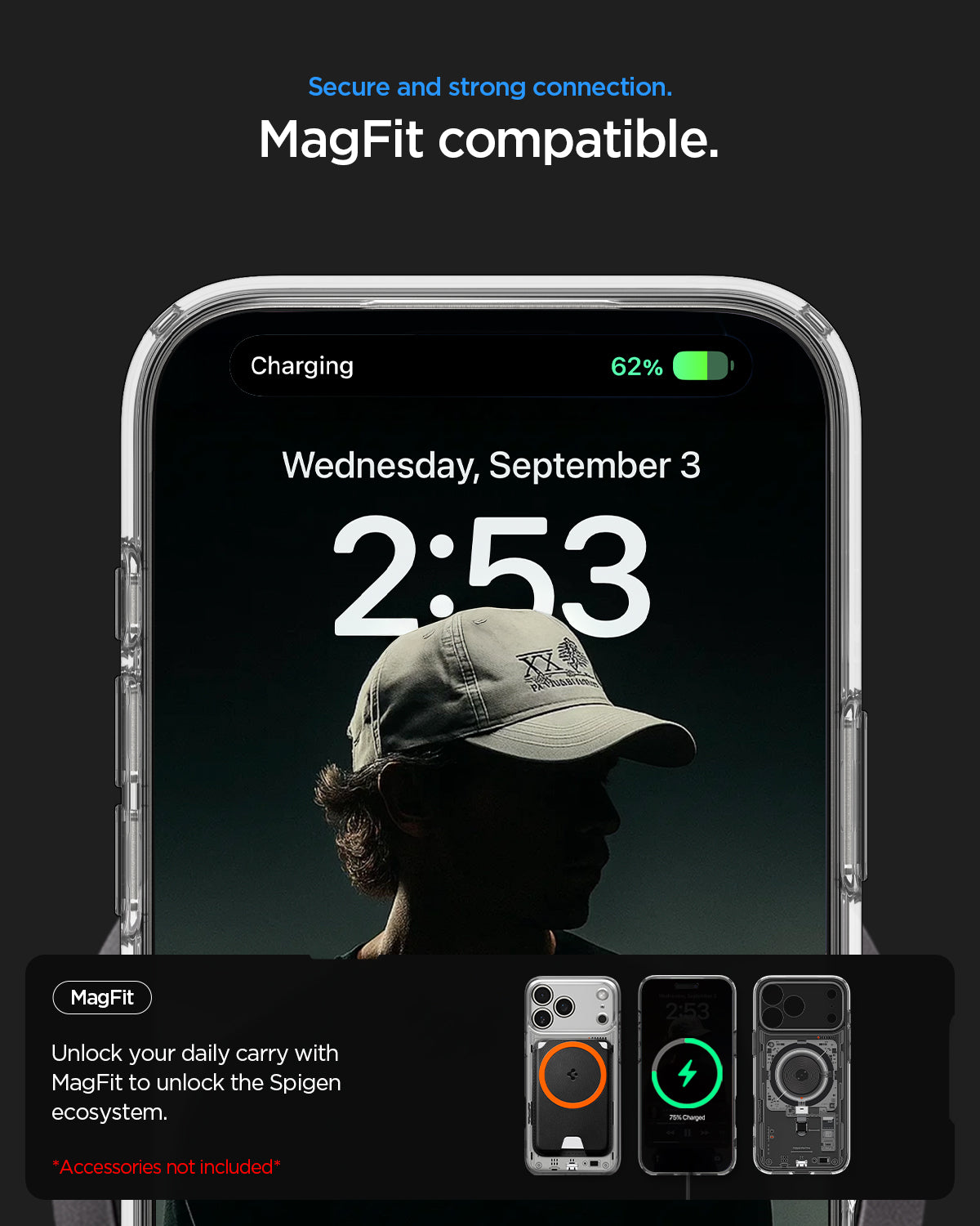 Spigen Neo One ჩასადები iPhone 18 Pro Max მაგსეიფის მხარდაჭერით
