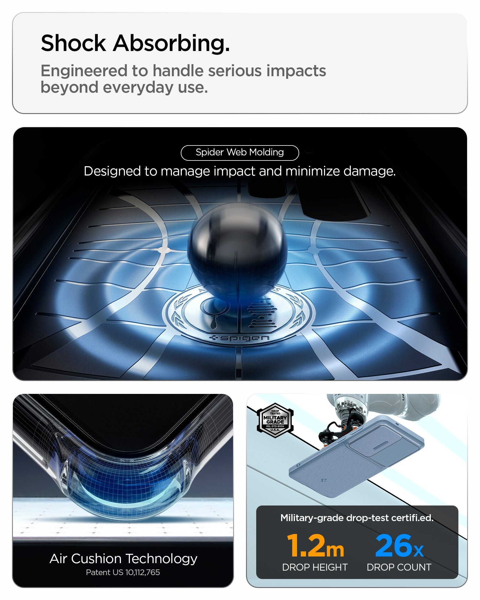 ულტრაგამძლე ჩასადები Spigen Optik Armor Galaxy S26 Ultra-ისთვის