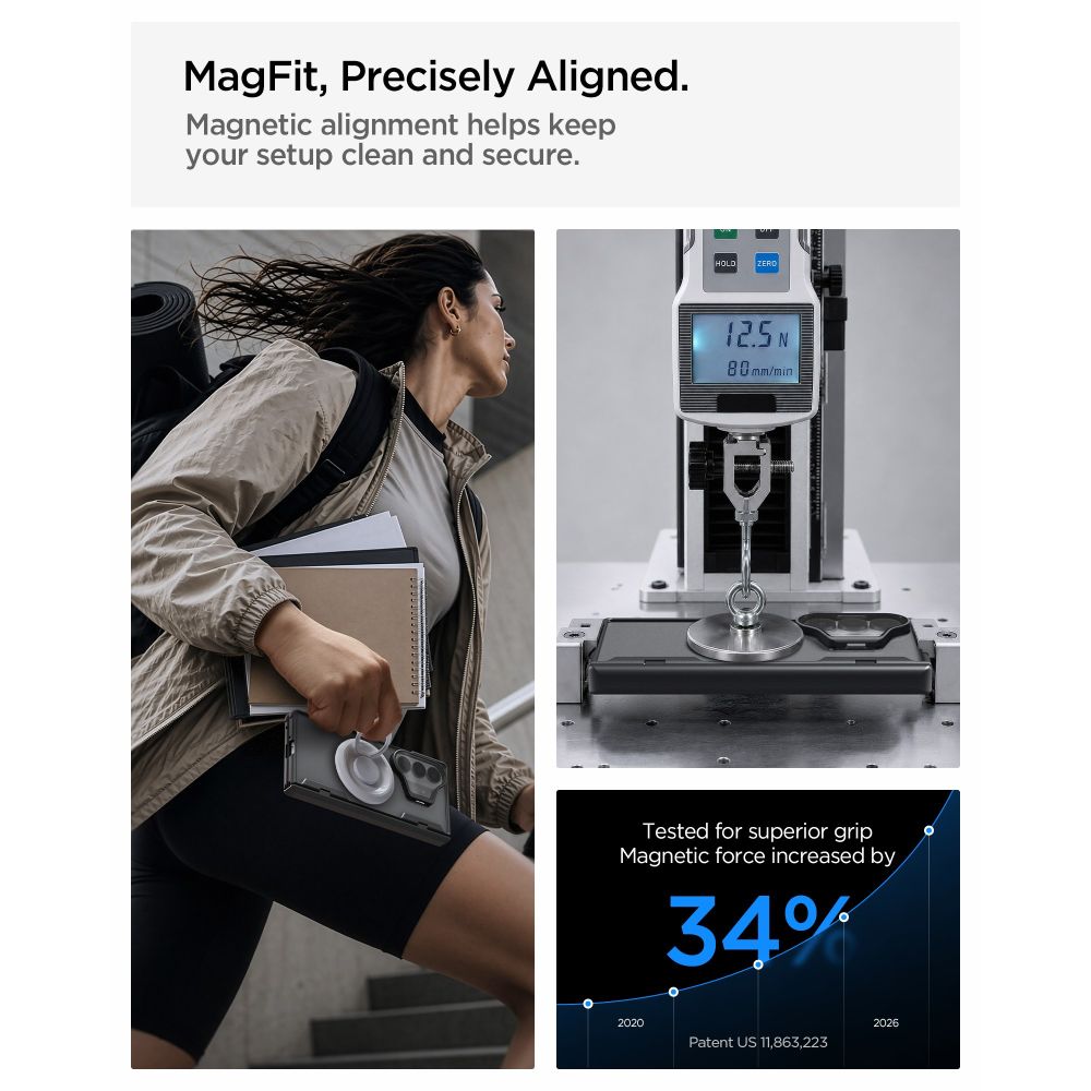 MagSafe თავსებადი Spigen Optik Armor ჩასადები Galaxy Z Fold 8 Ultra დაცვისთვის