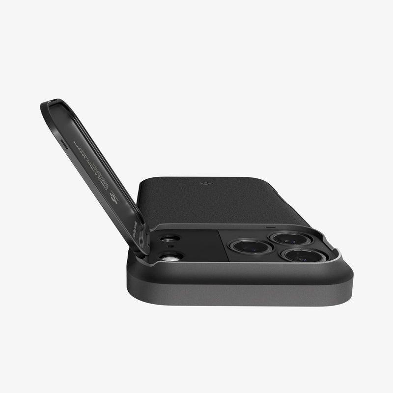 Spigen Optik Armor MagSafe ქეისი iPhone 17 Pro Max-ისთვის – კომფორტული ჩასადები კამერის დამცავით, კამერის ღილაკის დაცვა, დაცვაზე ორიენტირებული დიზაინი და Magsafe / მაგსეიფი მხარდაჭერა