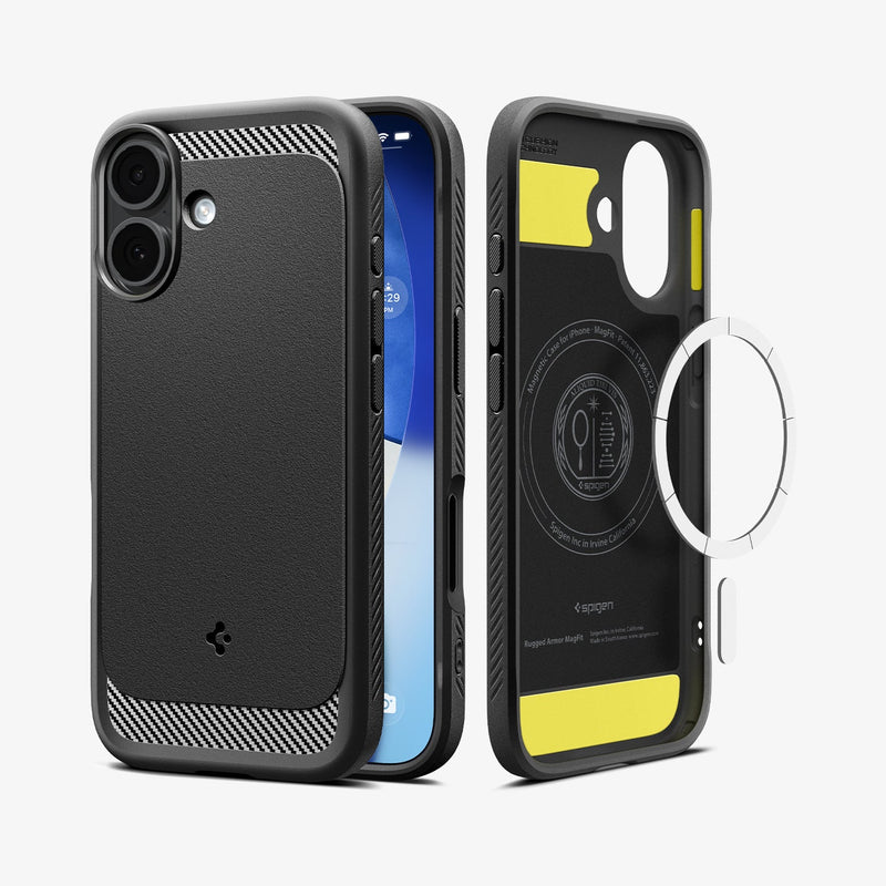 Spigen Rugged Armor ქეისი iPhone 17 ყოველდღიური დაცვისთვის