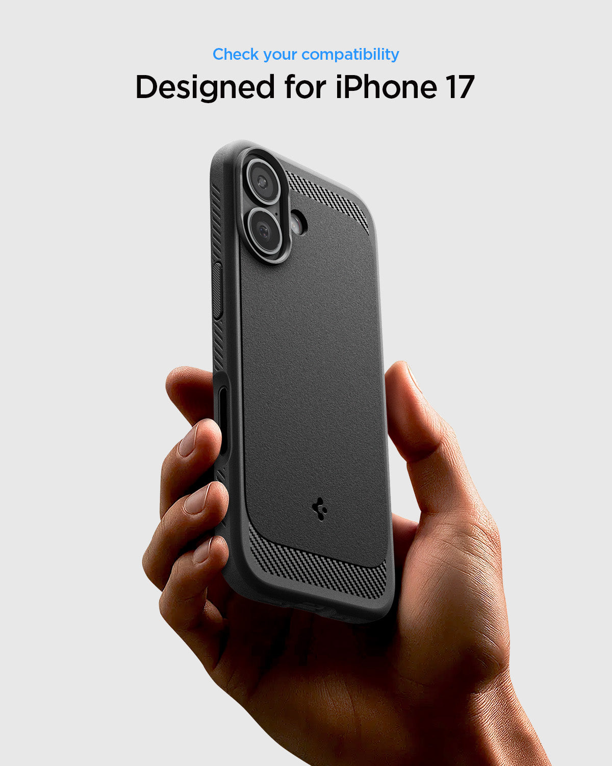 Spigen Rugged Armor ქეისი iPhone 17 ყოველდღიური დაცვისთვის