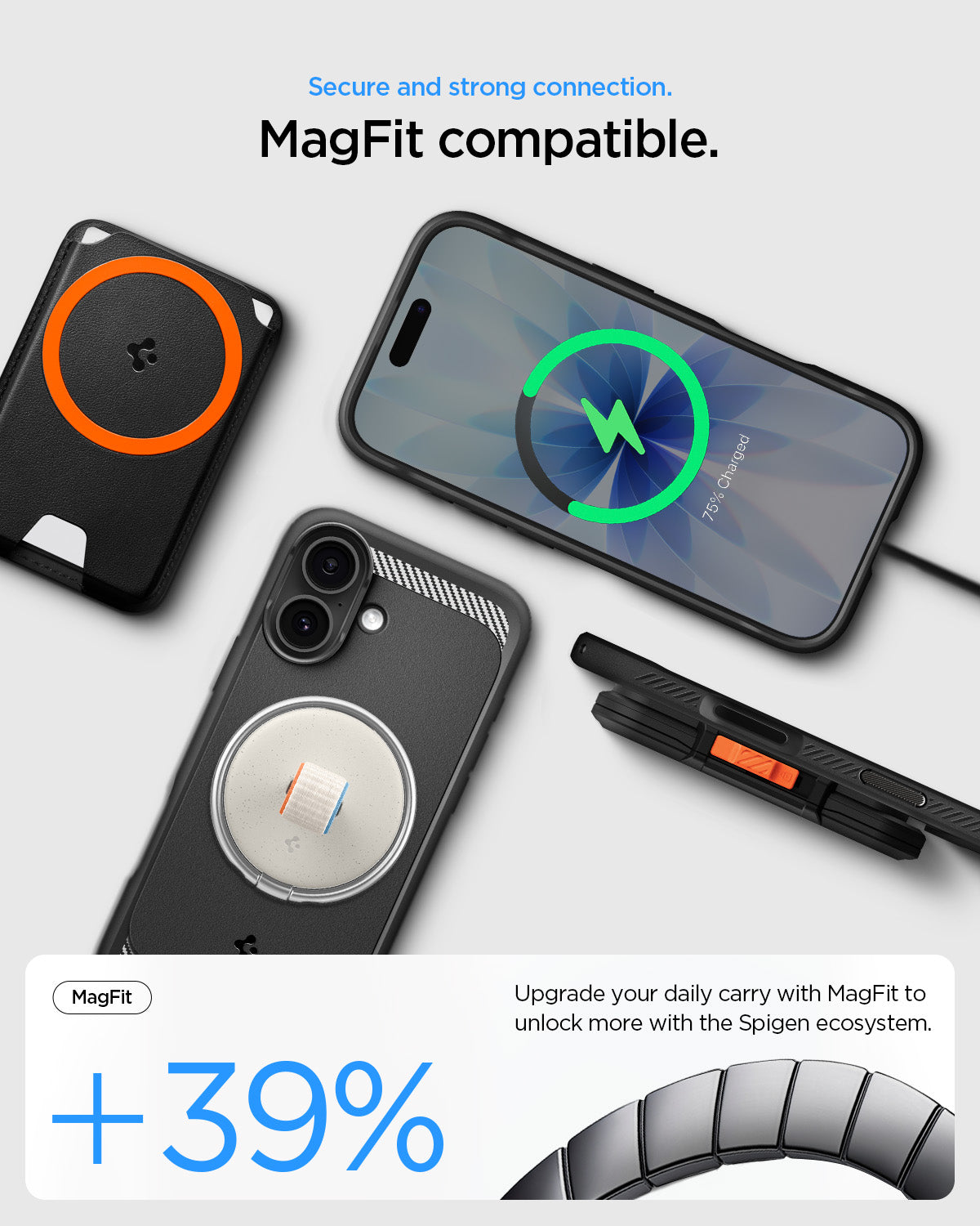 გამძლე ჩასადები Spigen Rugged Armor iPhone 17 MagSafe მხარდაჭერით