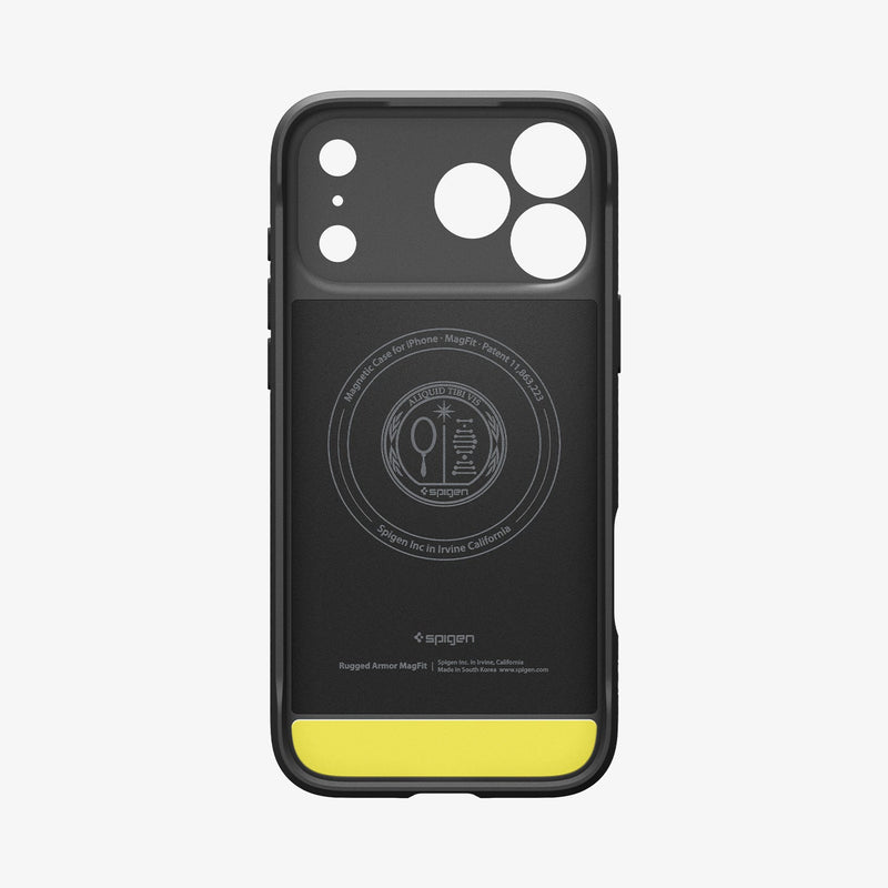ქეისი Spigen Rugged Armor MagSafe iPhone 17 Pro Max – პრემიუმ კლასის ჩასადები თერმოპლასტიკური პოლიურეთანის მასალით და მაგსეიფი მხარდაჭერით.