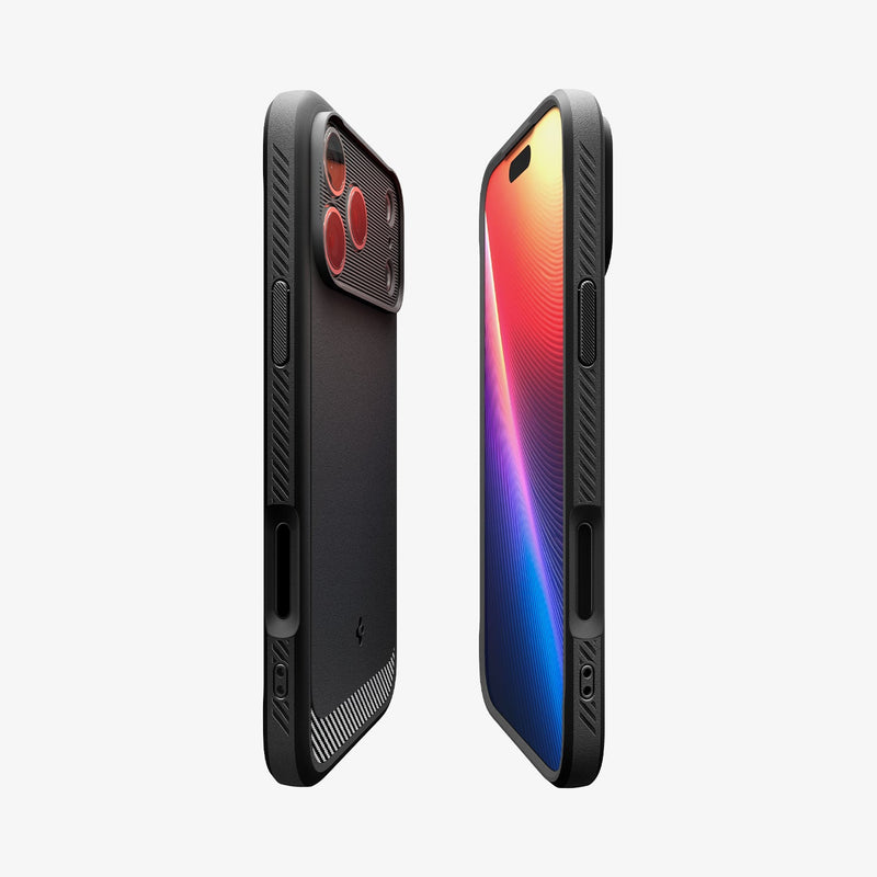 ქეისი Spigen Rugged Armor MagSafe iPhone 17 Pro Max – პრემიუმ კლასის ჩასადები თერმოპლასტიკური პოლიურეთანის მასალით და მაგსეიფი მხარდაჭერით.