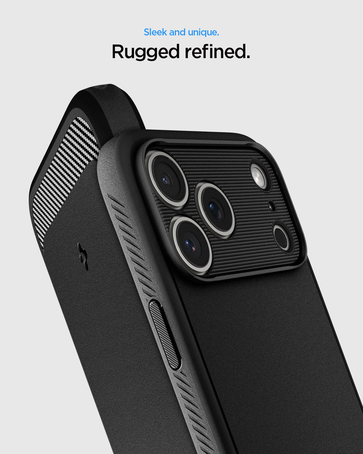 iPhone 17 Pro Max ქეისი Spigen Rugged Armor საიმედო დაცვით