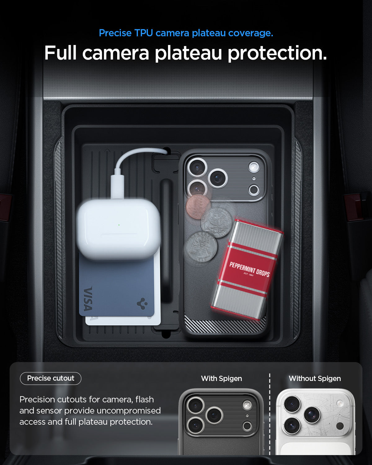 Spigen Rugged Armor MagSafe ქეისი iPhone 17 Pro Max-ისთვის