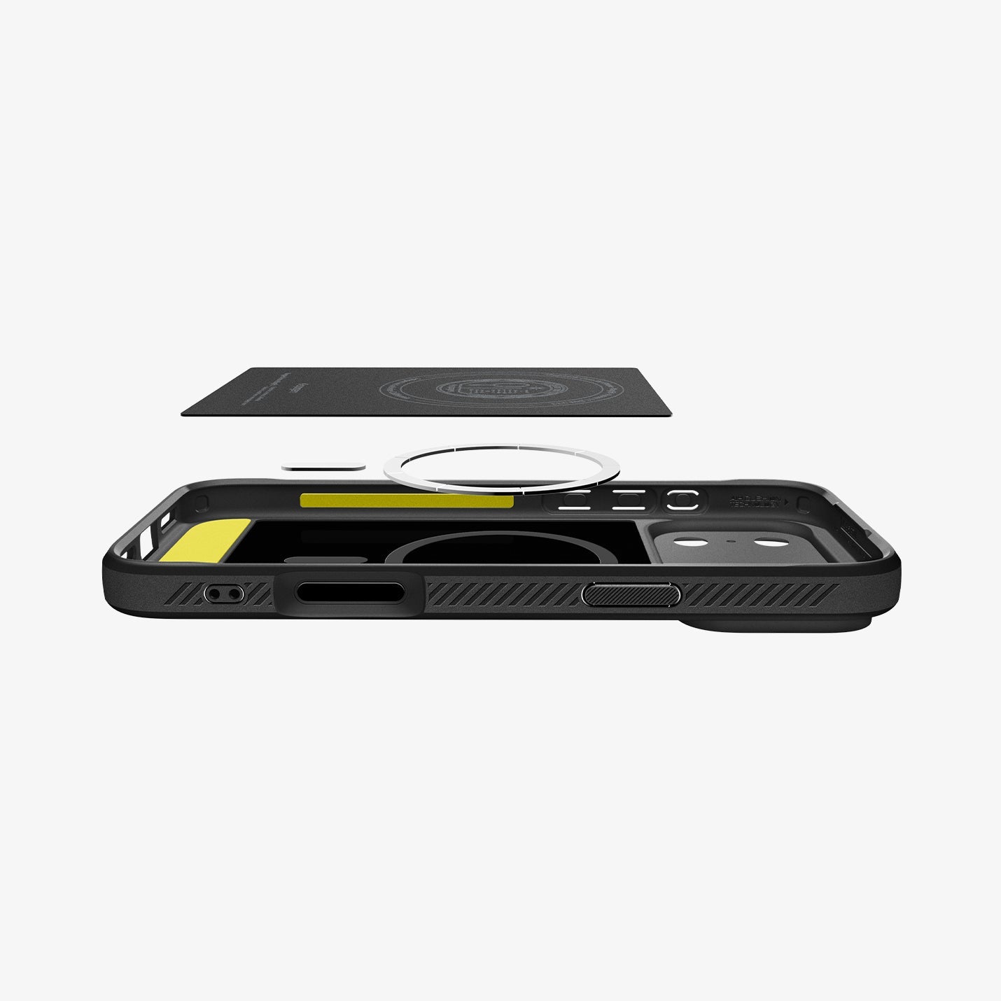 ქეისი Spigen Rugged Armor MagSafe iPhone 17 Pro Max – პრემიუმ კლასის ჩასადები თერმოპლასტიკური პოლიურეთანის მასალით და მაგსეიფი მხარდაჭერით.