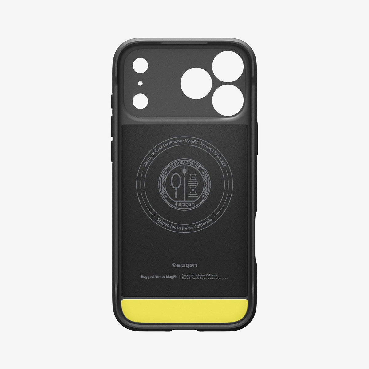 iPhone 18 Pro ჩასადები Spigen Rugged Armor კომფორტული დიზაინით