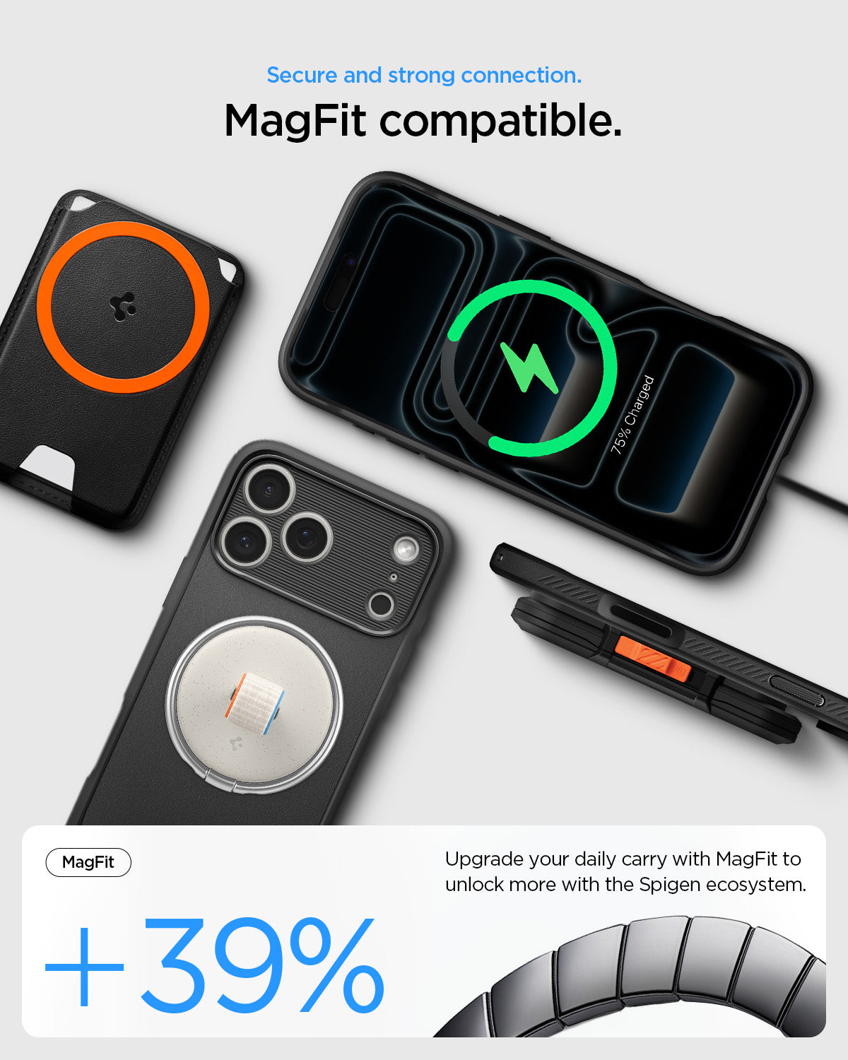 Spigen Rugged Armor MagSafe ქეისი iPhone 18 Pro-ისთვის