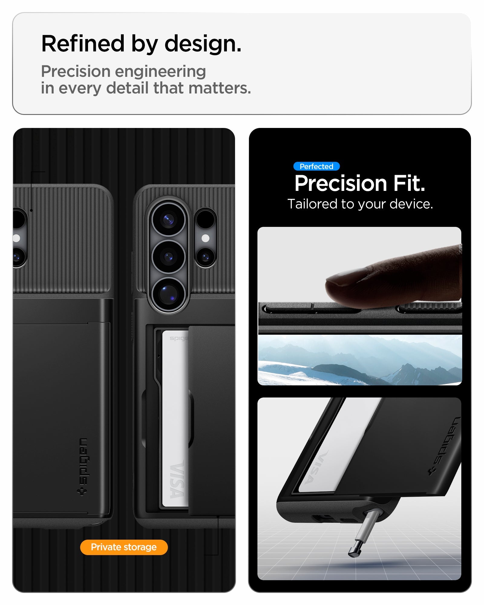 Spigen Slim Armor CS ჩასადები Galaxy S26 Ultra ძლიერი დაცვით