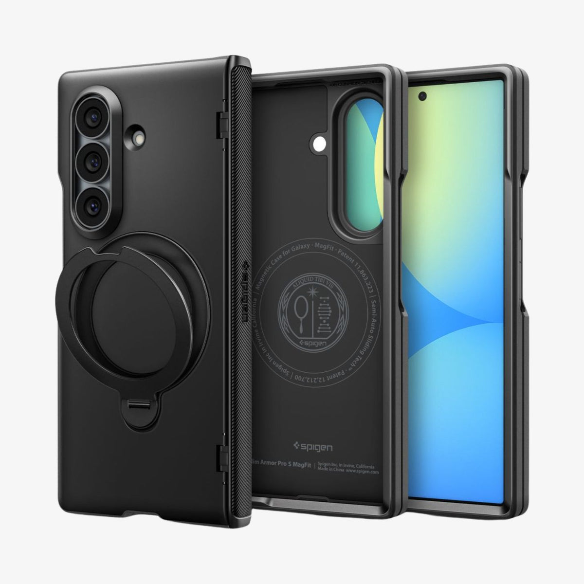 Galaxy Z Fold 8 Ultra ქეისი Spigen Slim Armor Pro S ჩაშენებული სადგამით
