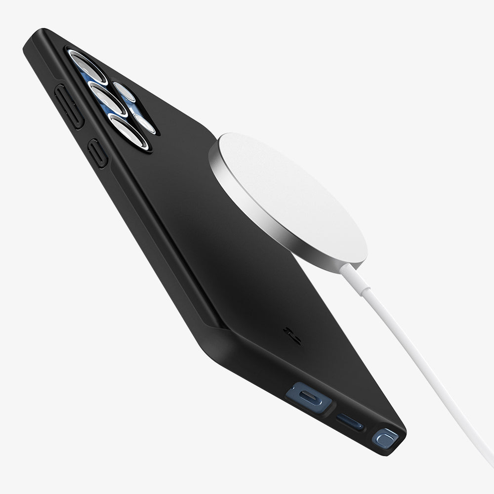 Spigen Thin Fit MagSafe ქეისი სამსუნგ ს25 ულტრასთვის, ულტრა თხელი დიზაინით, პრემიუმ ხარისხით და MagSafe თავსებადობით მაქსიმალური დაცვისთვის. Galaxy S25 Ultra Case Thin Case, მაგსეიფის მხარდაჭერით