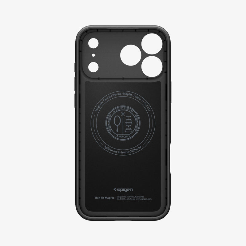 iPhone 18 Pro თხელი ქეისი Spigen Thin Fit შავი ფერის