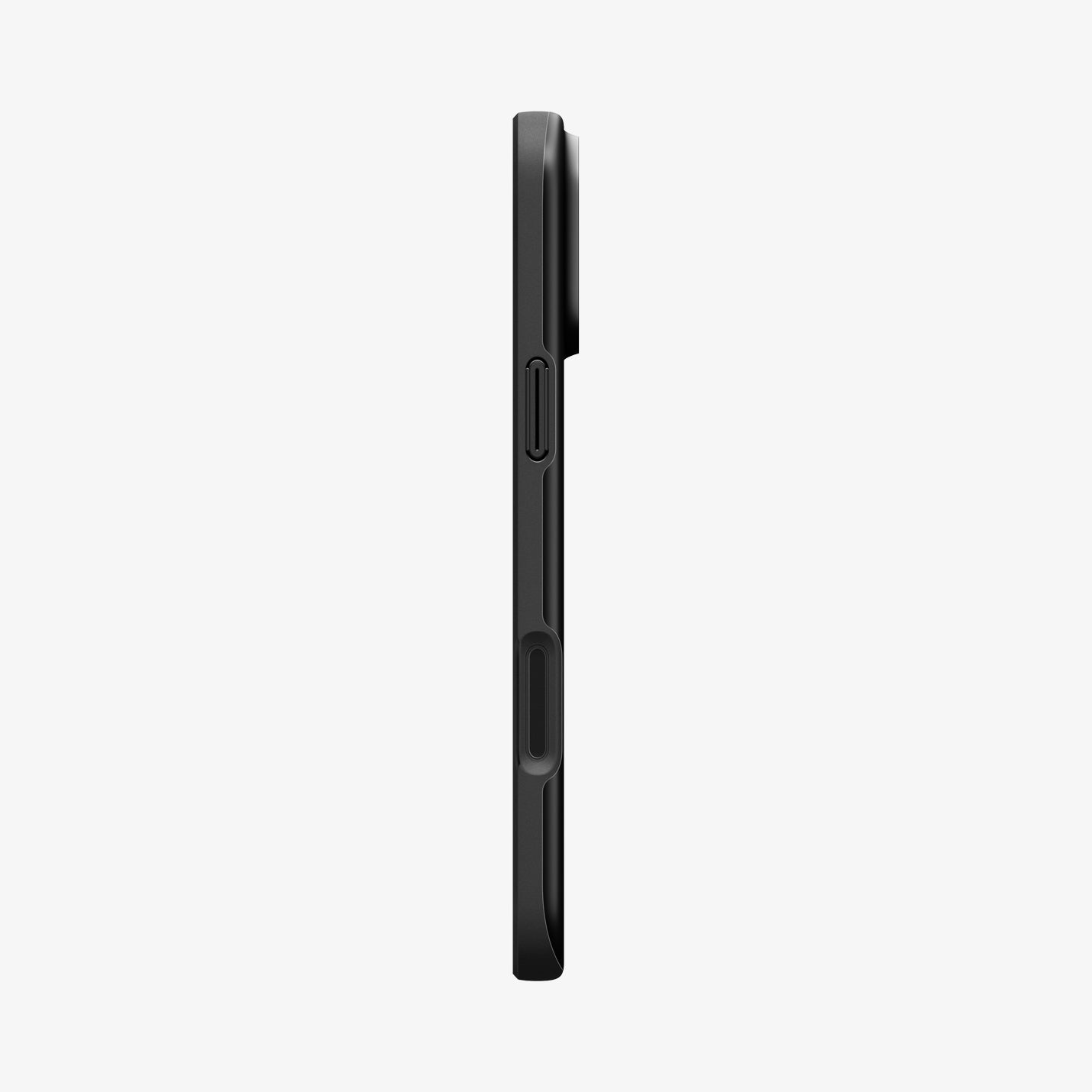 თხელი შავი ჩასადები Spigen Thin Fit iPhone 18 Pro MagSafe მხარდაჭერით