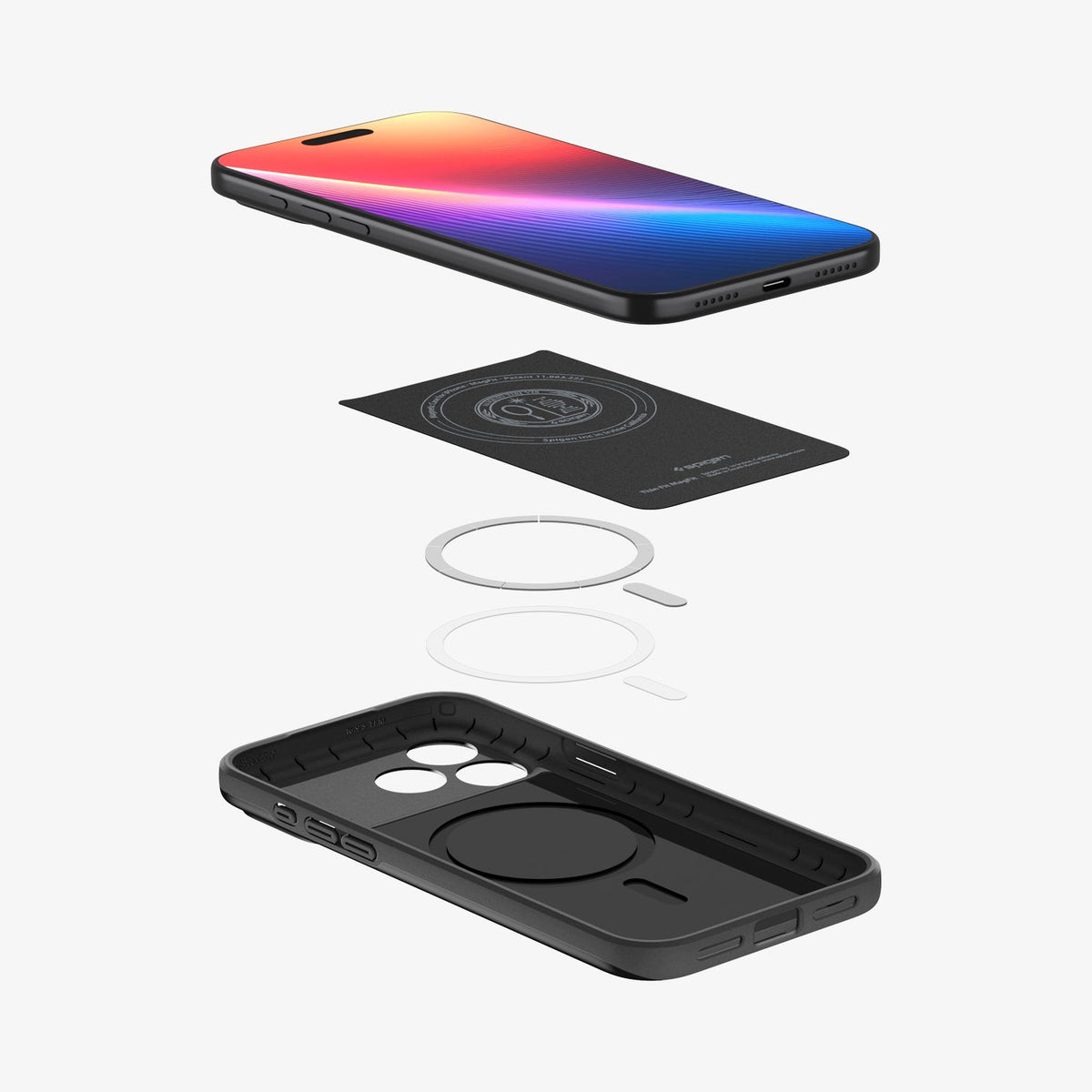 iPhone 18 Pro თხელი ქეისი Spigen Thin Fit შავი ფერის