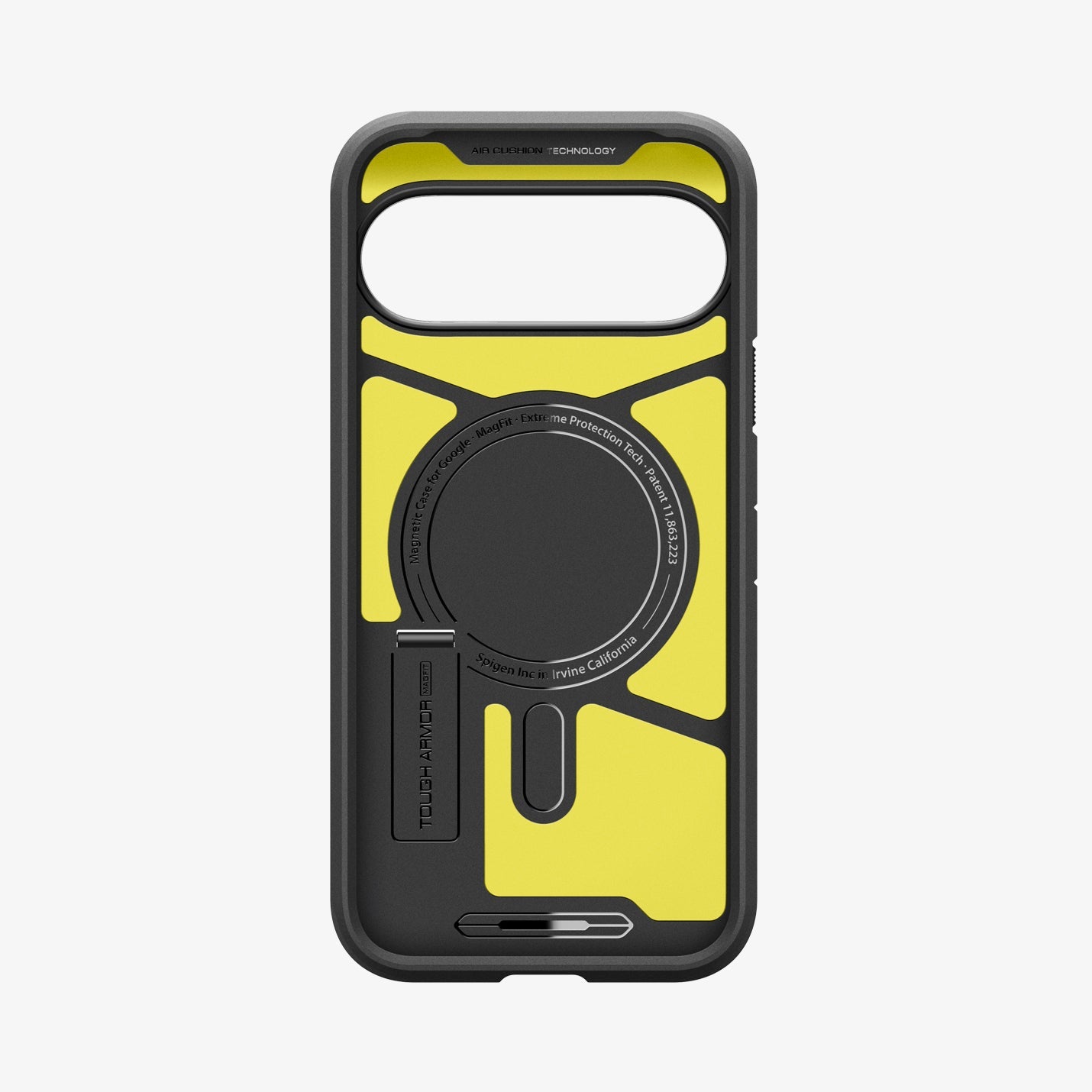 ქეისი Spigen Tough Armor AI MagFit Pixel 10 Pro Case უზრუნველყოფს პრემიუმ კლასის მაქსიმალურ დაცვას, MagSafe (მაგსეიფი) ფუნქციით და თანამედროვე დიზაინით; Spigen Tough Armor AI MagFit Pixel 10 Pro Case offers premium-class maximum protection with MagSafe compatibility and modern design.