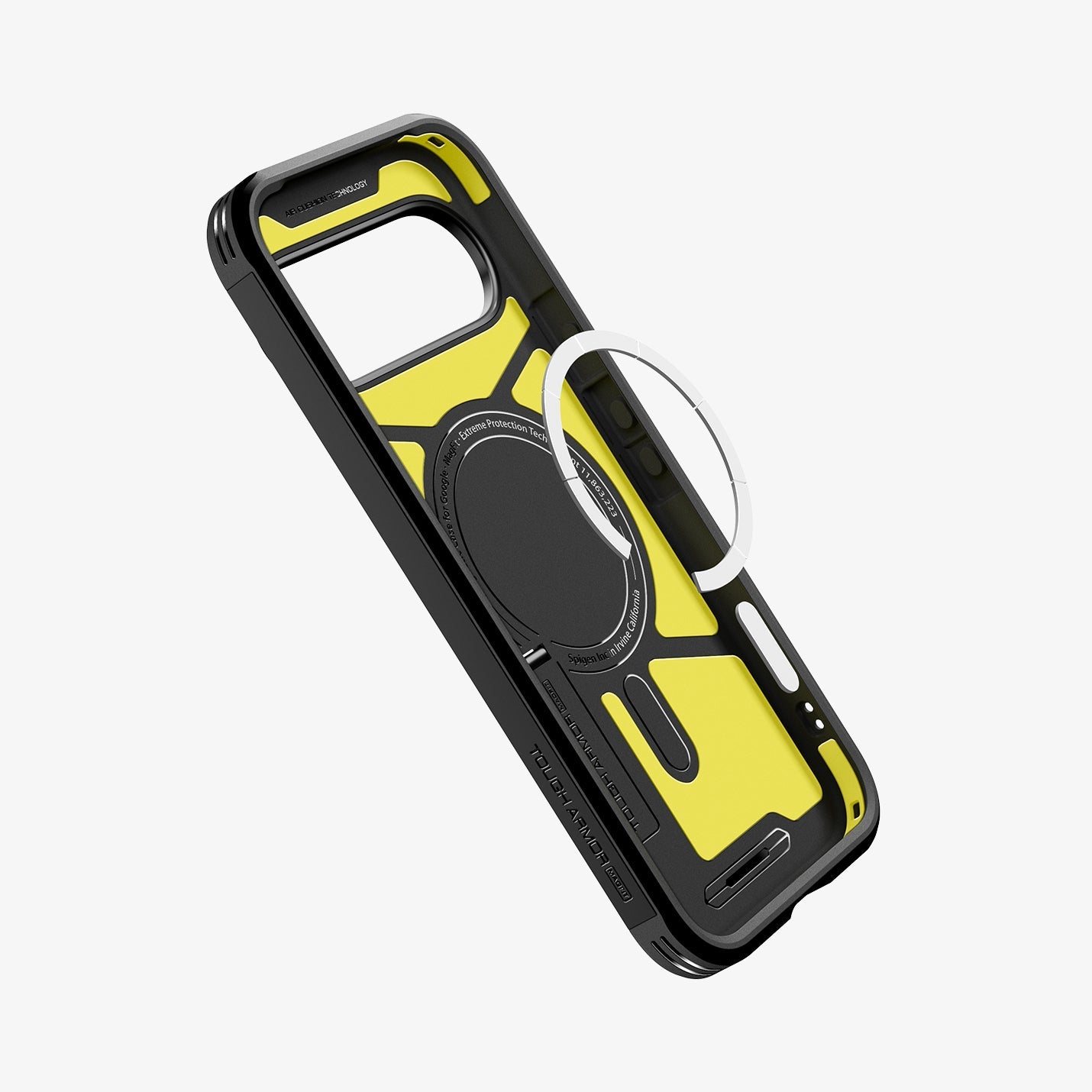 ქეისი Spigen Tough Armor AI MagFit Pixel 10 Pro Case უზრუნველყოფს პრემიუმ კლასის მაქსიმალურ დაცვას, MagSafe (მაგსეიფი) ფუნქციით და თანამედროვე დიზაინით; Spigen Tough Armor AI MagFit Pixel 10 Pro Case offers premium-class maximum protection with MagSafe compatibility and modern design.