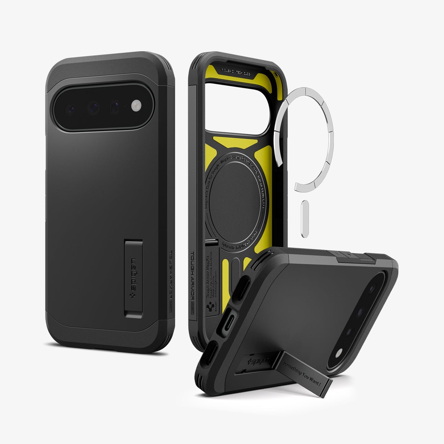 MagSafe თავსებადი Spigen Tough Armor AI ჩასადები Pixel 11