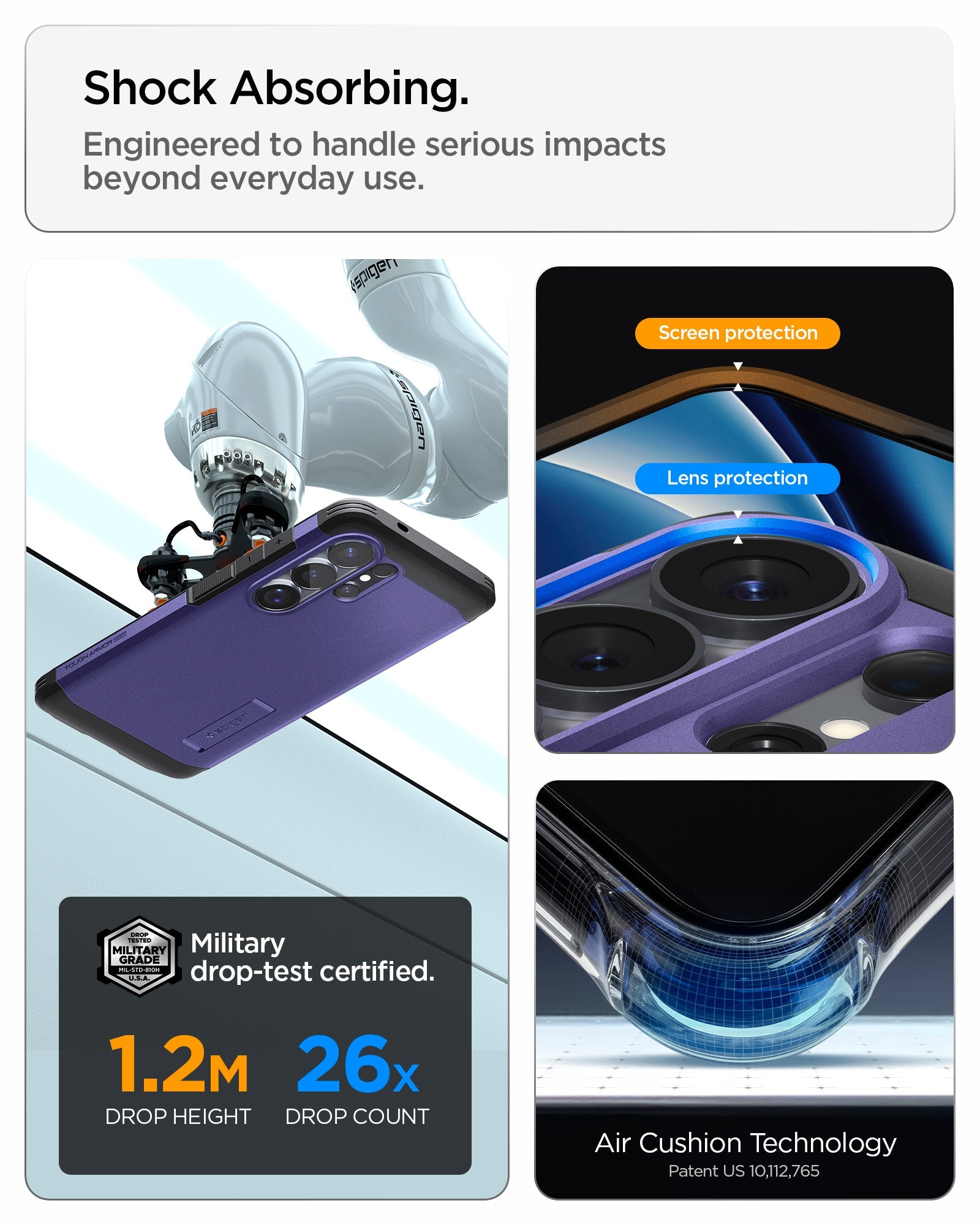 Spigen Tough Armor MagSafe ქეისი Galaxy S26 Ultra ძლიერი დაცვით