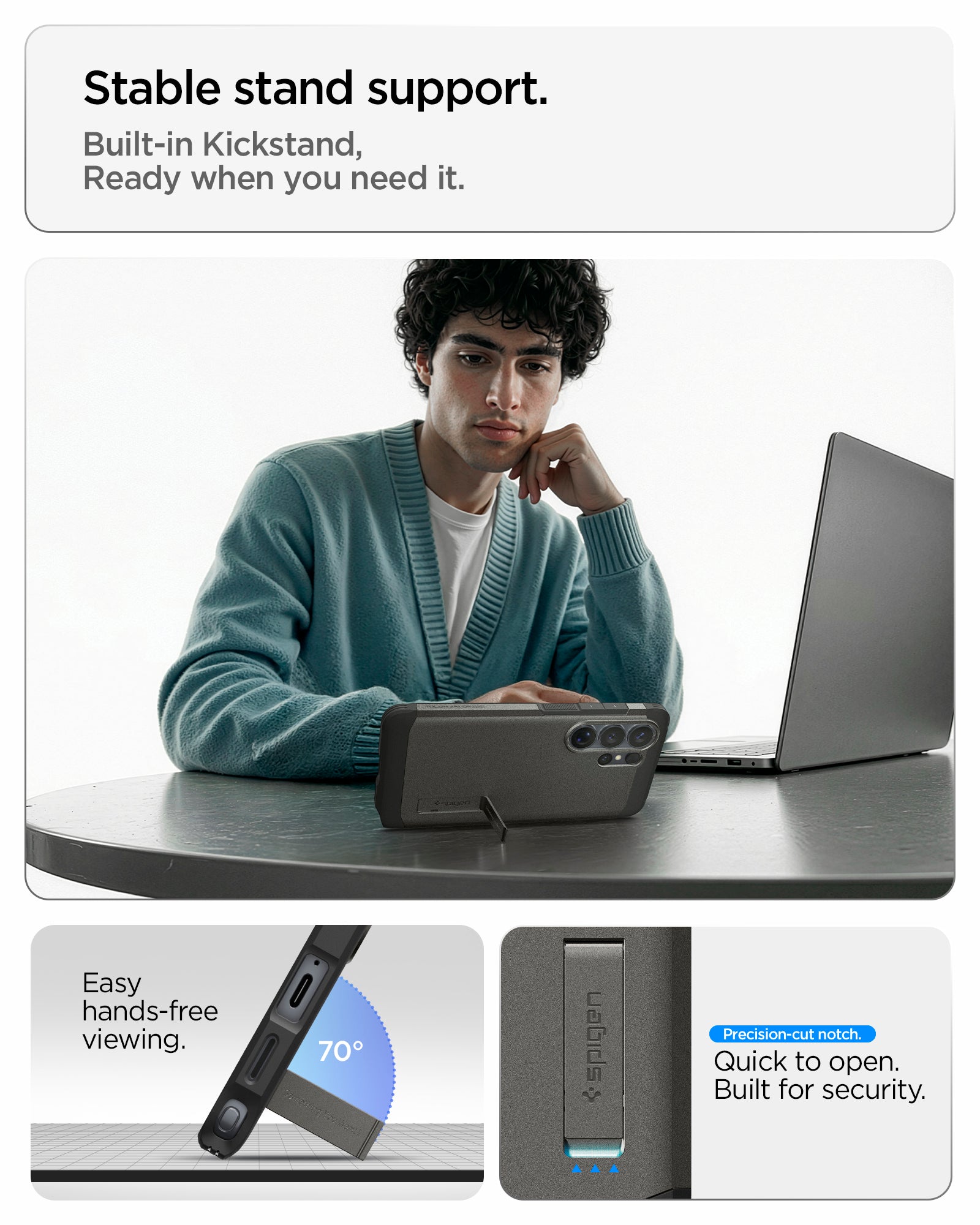 Spigen Tough Armor ქეისი Galaxy S26 Ultra ულტრა დაცვით