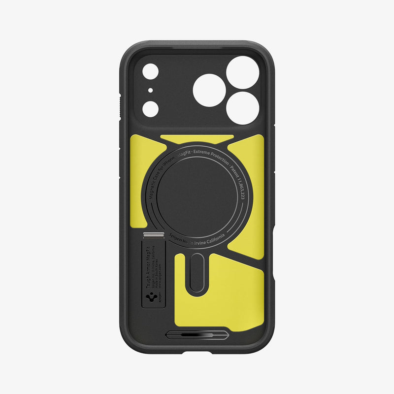 ქეისი Spigen Tough Armor "T" MagSafe iPhone 17 Pro Max – გამძლე პრემიუმ კლასის ჩასადები, კამერის სენსორის დაცვით და მაგსეიფი მხარდაჭერით.