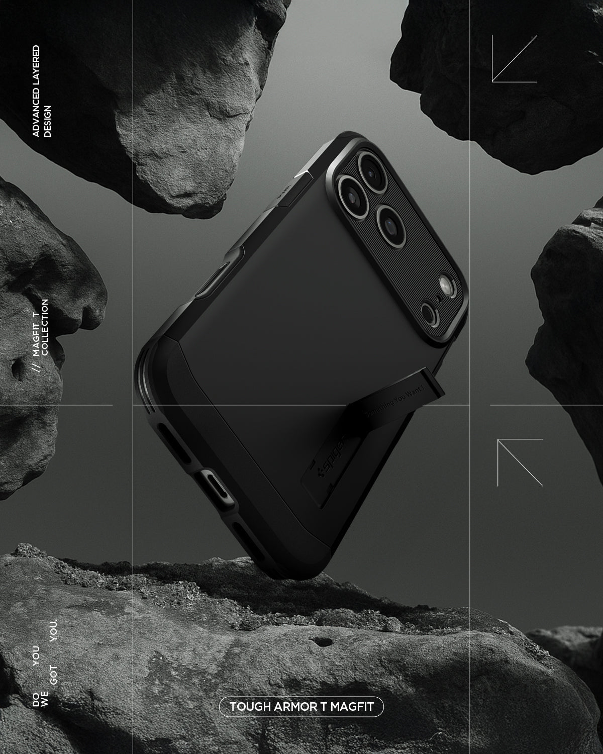 ქეისი Spigen Tough Armor "T" MagSafe iPhone 17 Pro Max – გამძლე პრემიუმ კლასის ჩასადები, კამერის სენსორის დაცვით და მაგსეიფი მხარდაჭერით.
