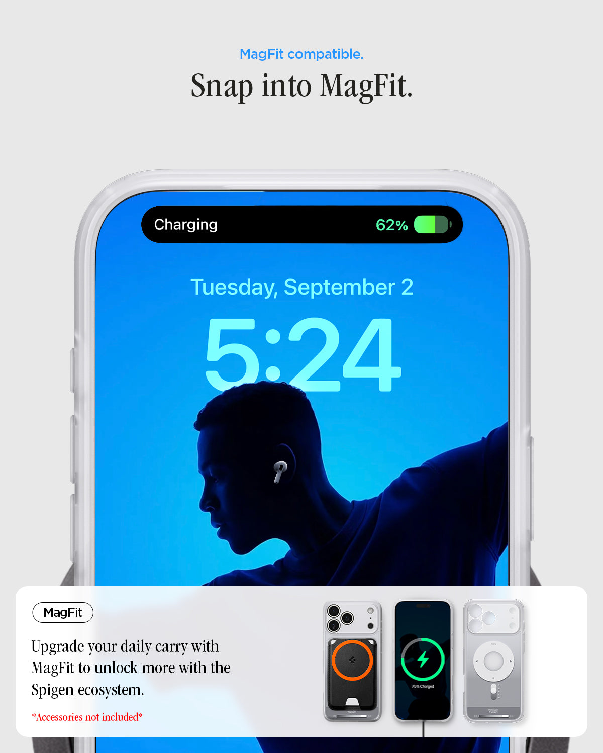 MagSafe თავსებადი Spigen Ultra Hybrid Classic ქეისი iPhone 17 Pro დაცვისთვის