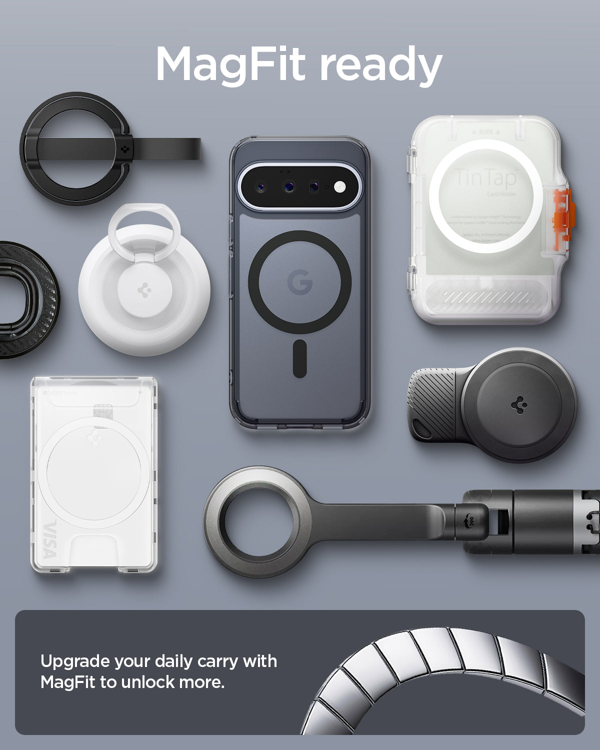 მატოვი ჩასადები Spigen Ultra Hybrid Pixel 11 MagSafe მხარდაჭერით