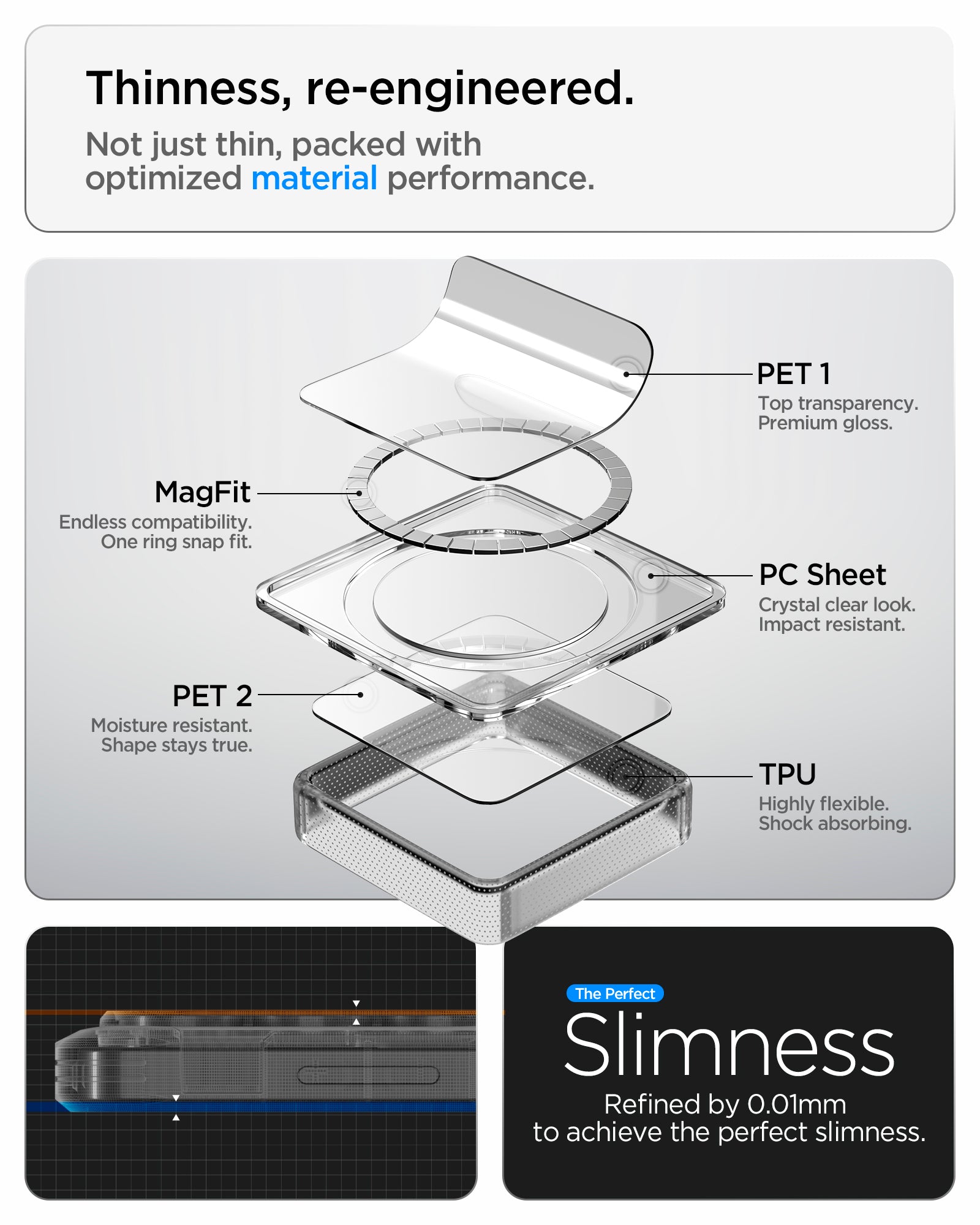 გამძლე და გამჭვირვალე Spigen MagSafe ქეისი Galaxy S26 Ultra
