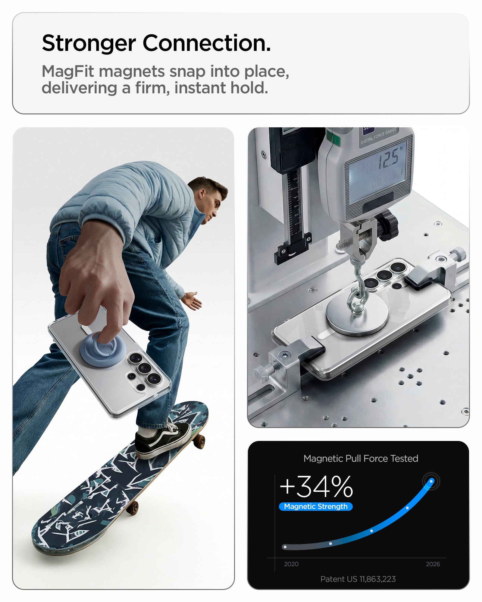 Galaxy S26 Ultra ქეისი Spigen Ultra Hybrid გამჭვირვალე უკანა პანელით