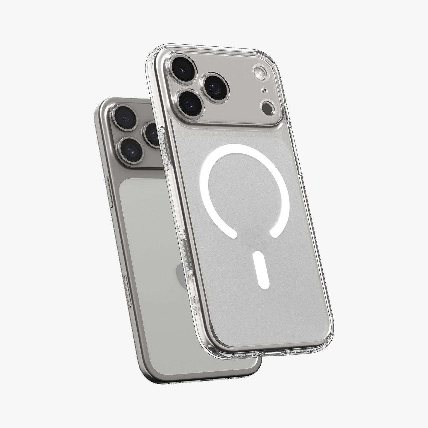 ქეისი Spigen Ultra Hybrid MagSafe iPhone 17 Pro – გამჭვირვალე პრემიუმ ხარისხის ჩასადები, კამერის ღილაკის დაცვით და მაგსეიფი მხარდაჭერით.